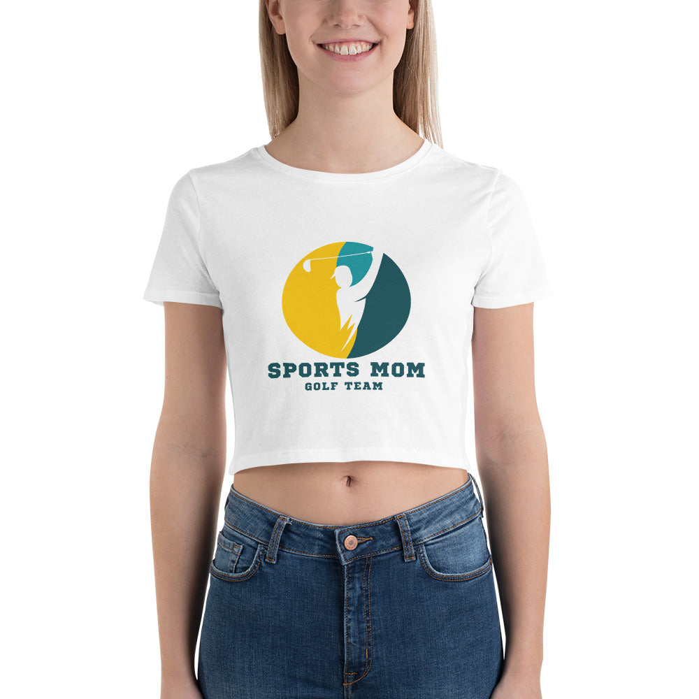 The Original Sports Mom Golf Team Women's Crop Tee