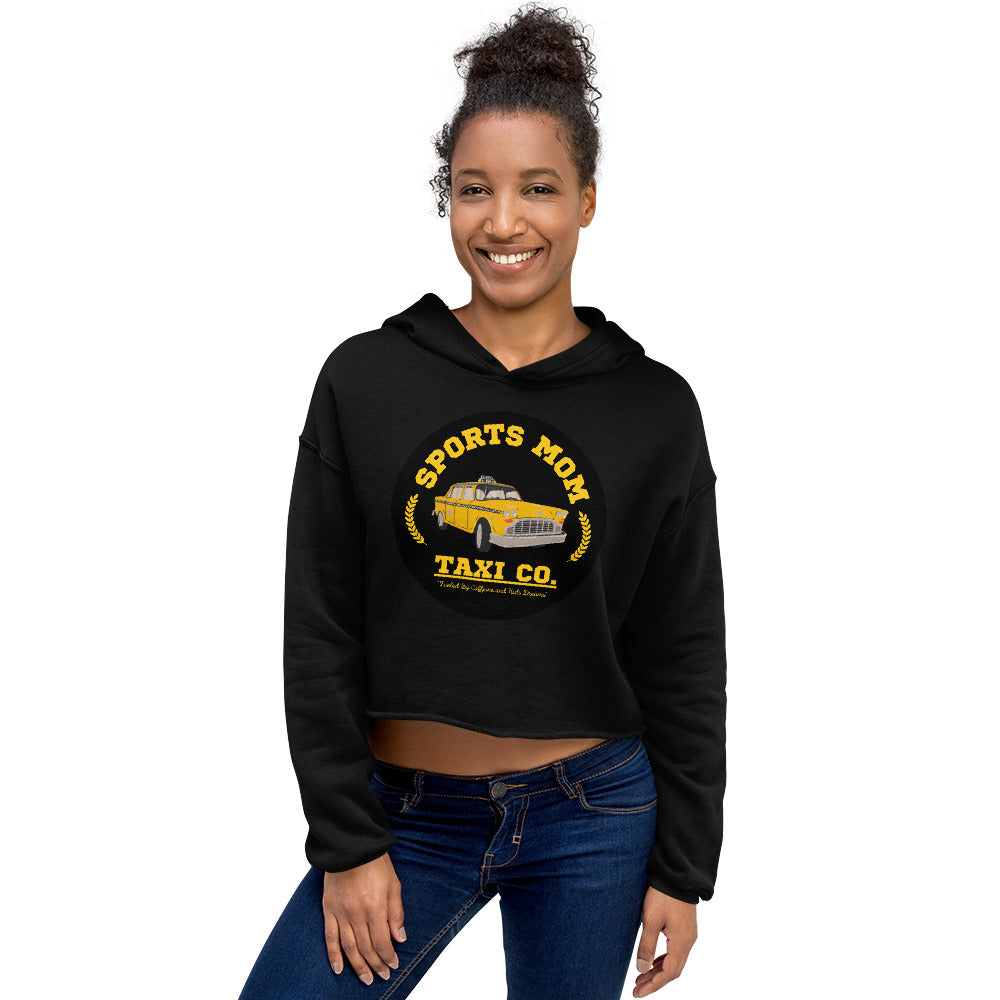 The Sports Mom Taxi Co. Original Crop Hoodie