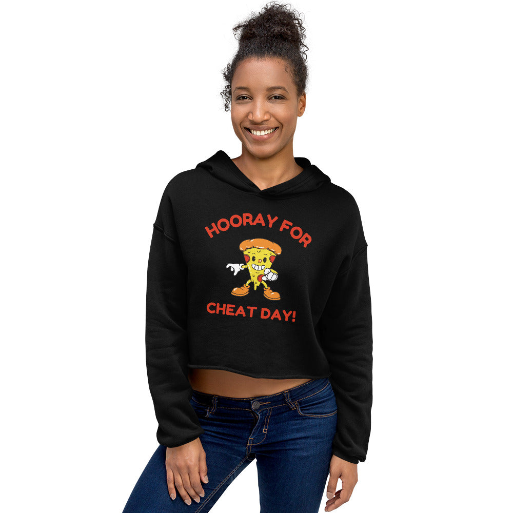 Hooray For Cheat Day! Women's Crop Hoodie