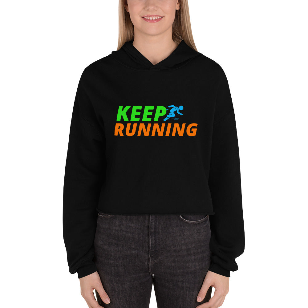 Keep Running Women's Crop Hoodie