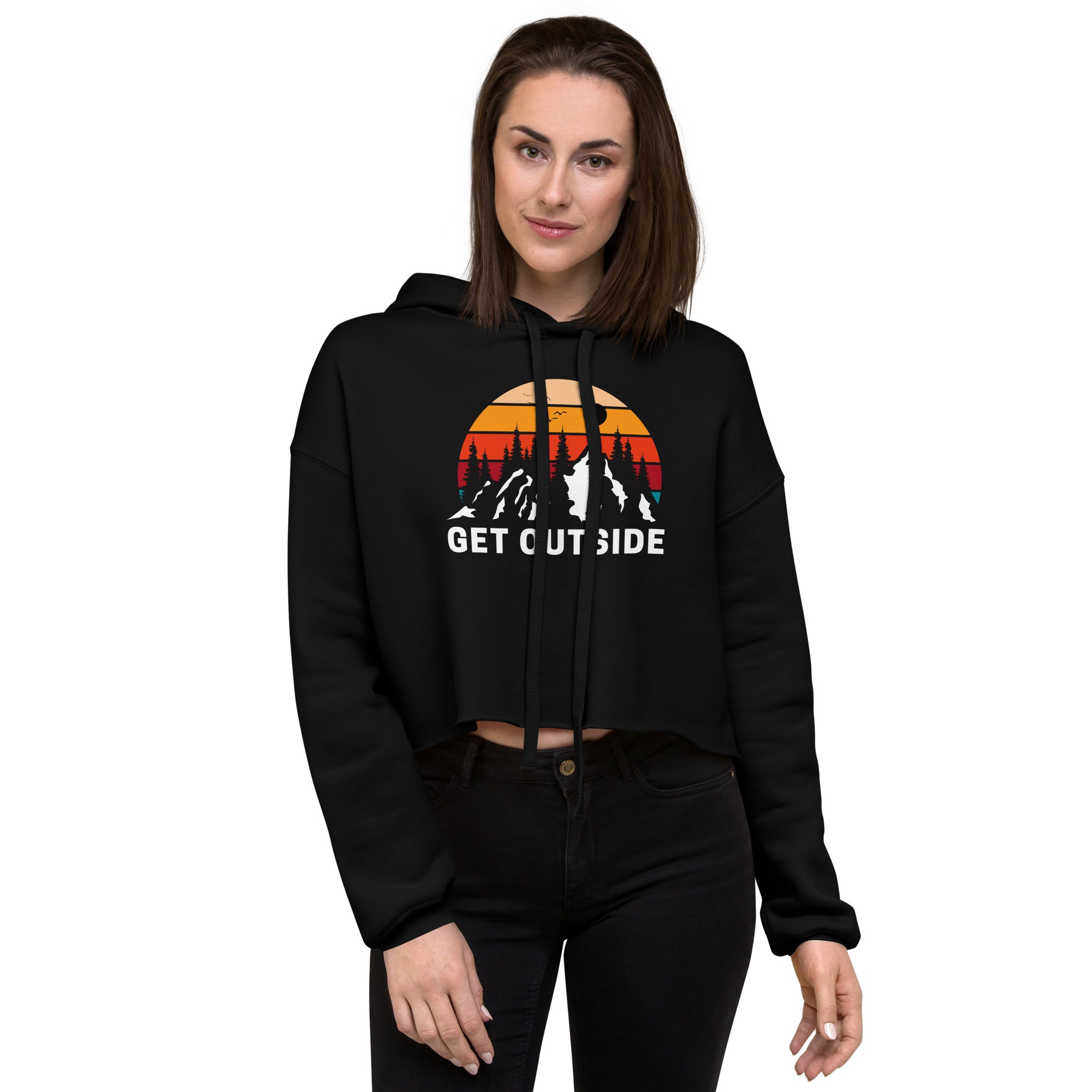Get Outside Women's Crop Hoodie