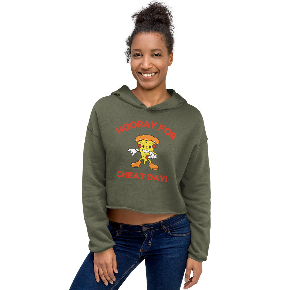 Hooray For Cheat Day! Women's Crop Hoodie
