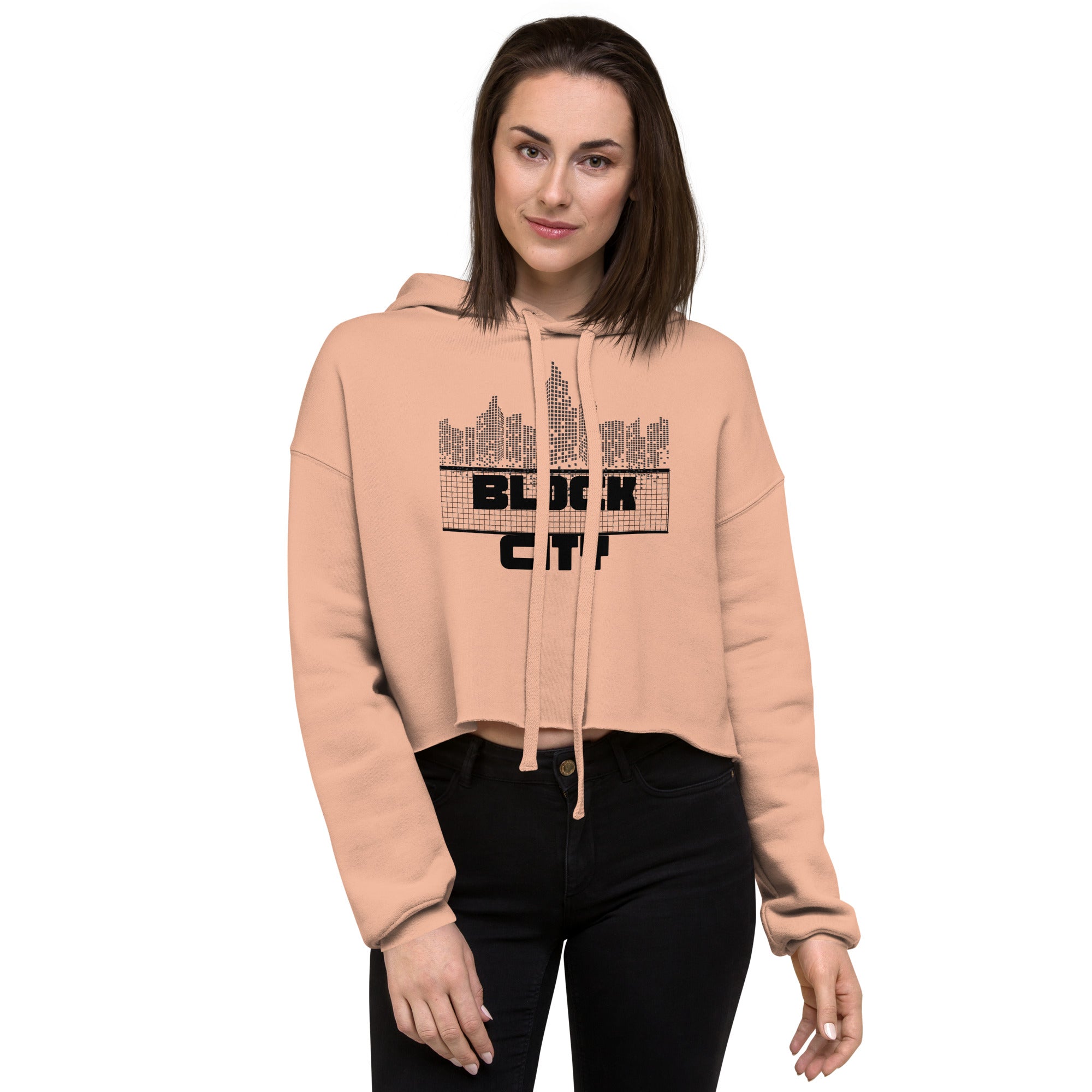 Block City Women's Crop Hoodie