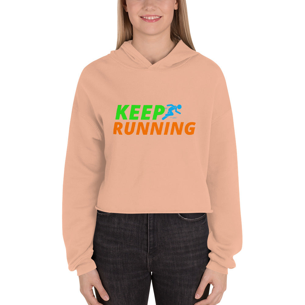 Keep Running Women's Crop Hoodie