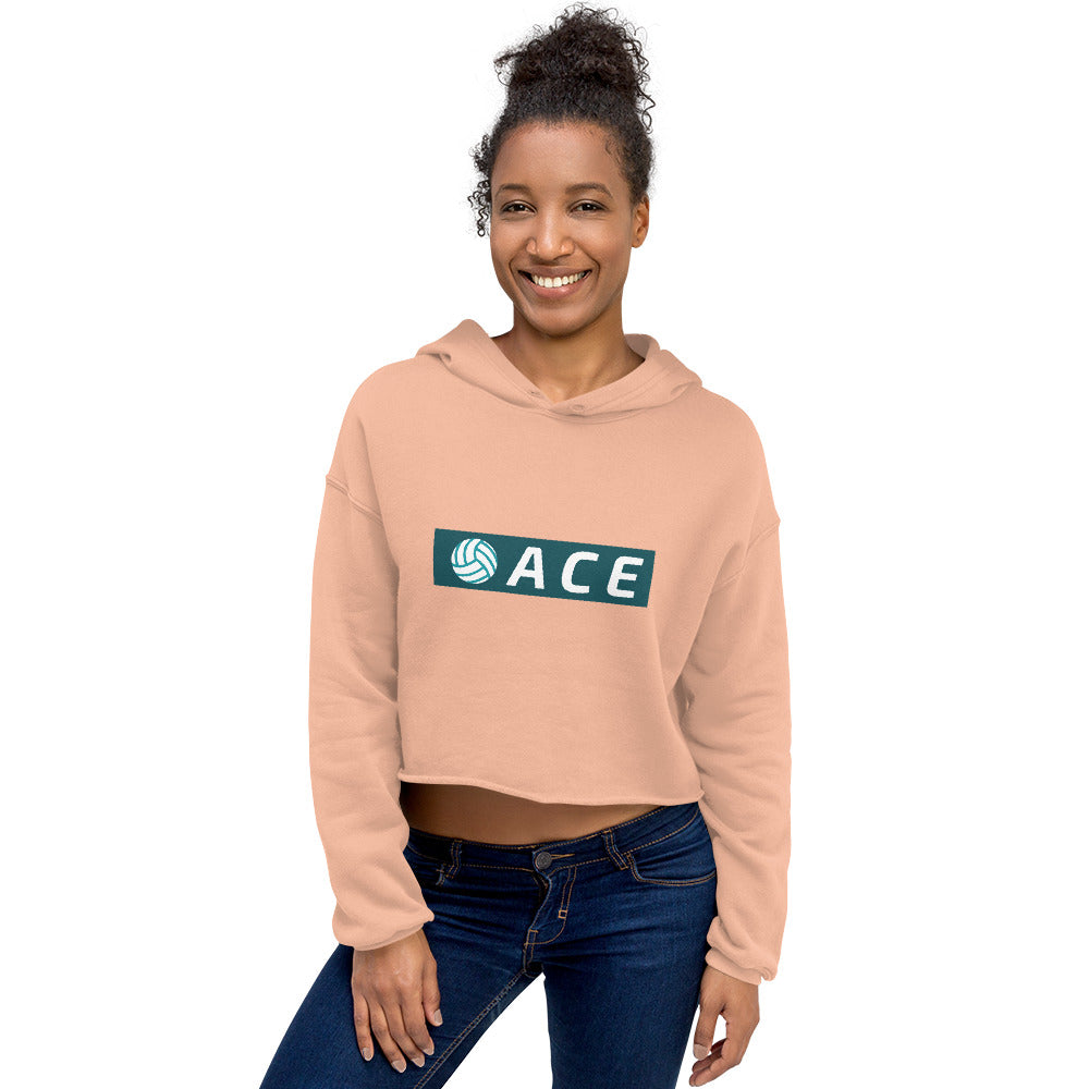 Ace Women's Crop Hoodie | Peach | The Original Sports Mom