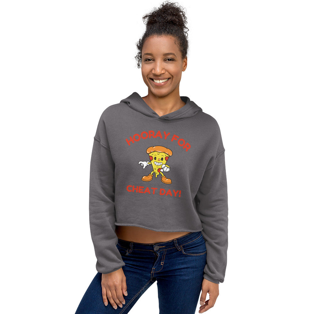 Hooray For Cheat Day! Women's Crop Hoodie