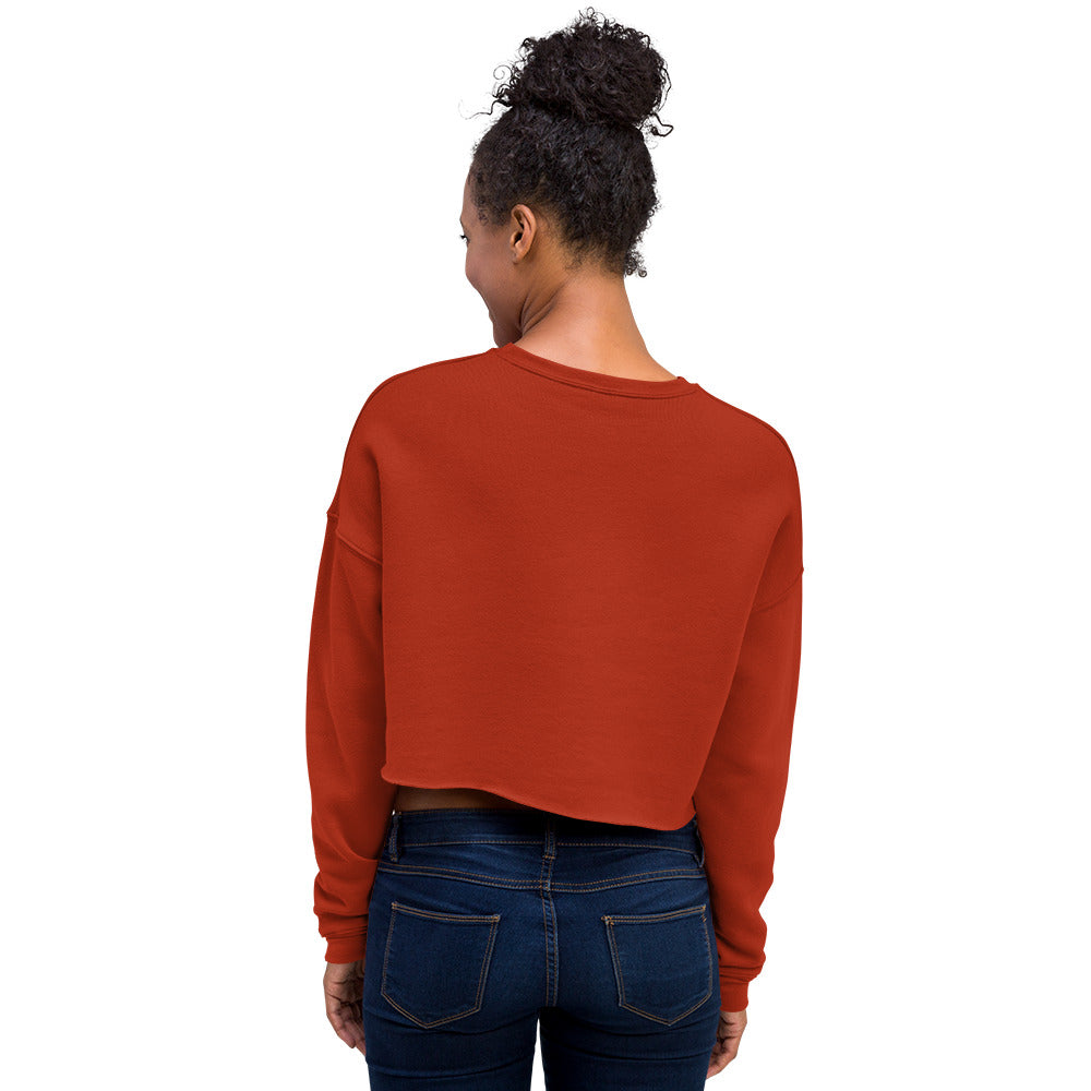 The Original Sports Mom Away Game Crop Sweatshirt Brick | The Original Sports Mom