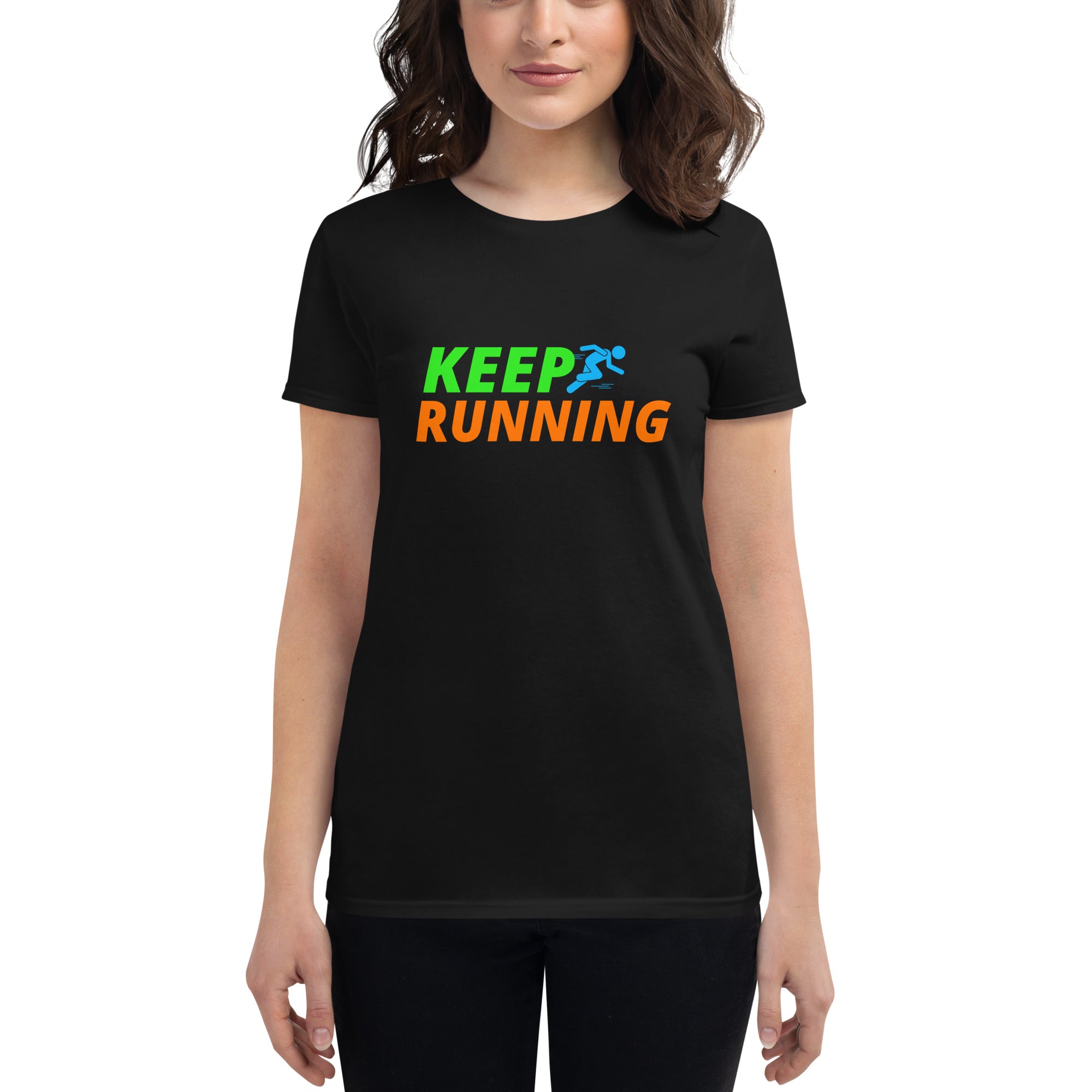 Keep Running Women's Fitted T-Shirt