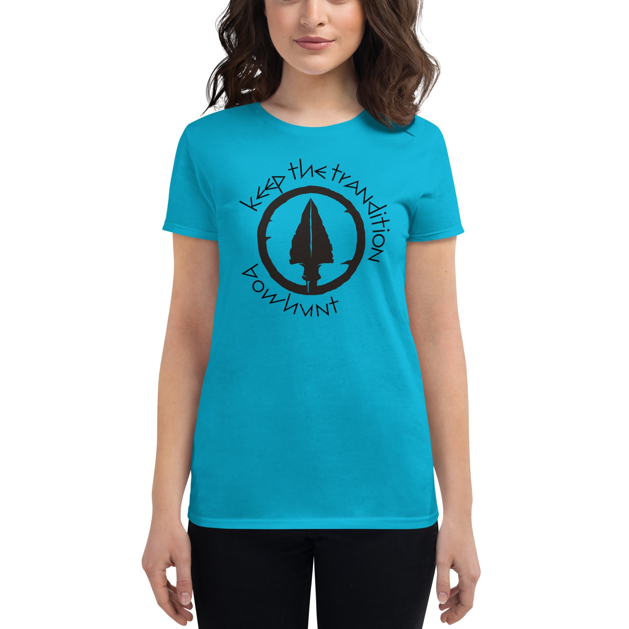 Keep The Tradition Women's Fitted T-Shirt - Bow Hunt