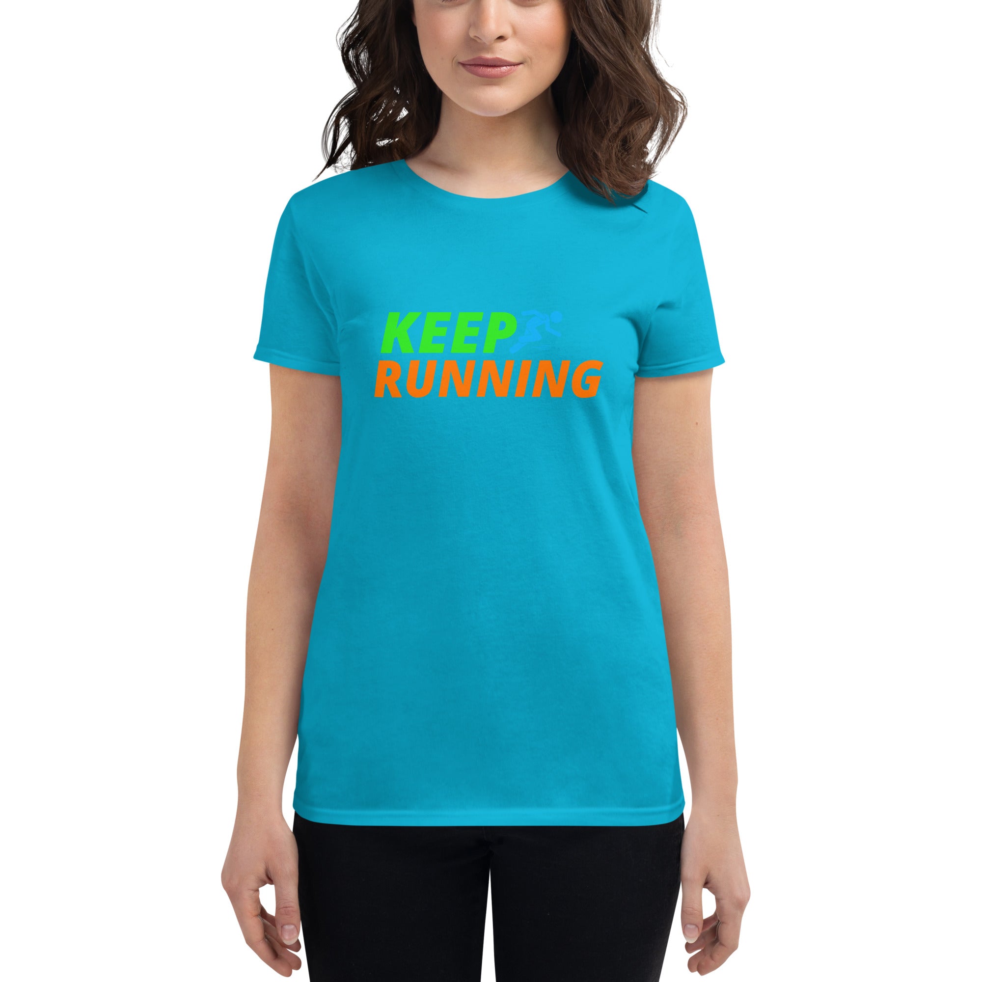 Keep Running Women's Fitted T-Shirt