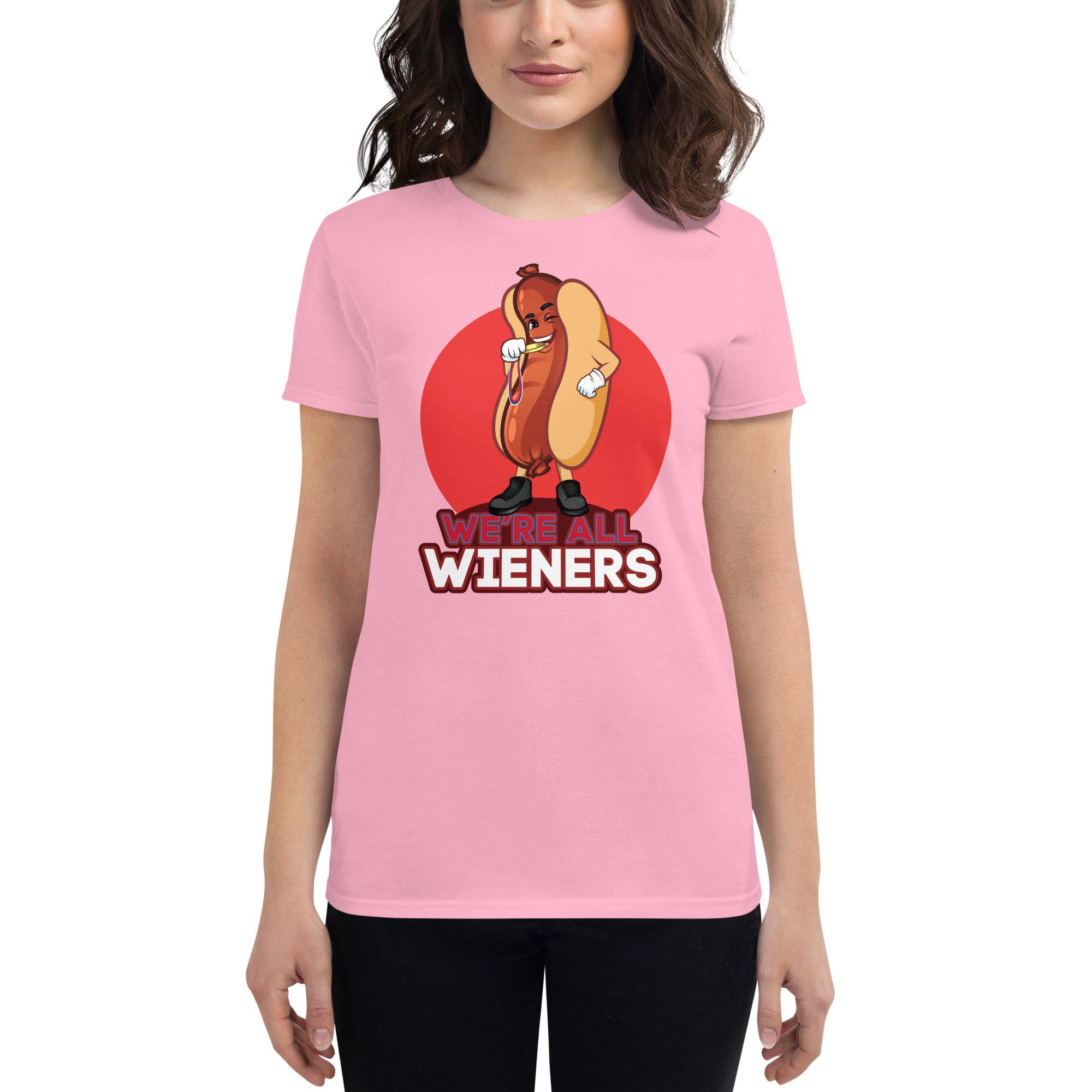 We're All Wiener's Women's Classic T-Shirt - Red