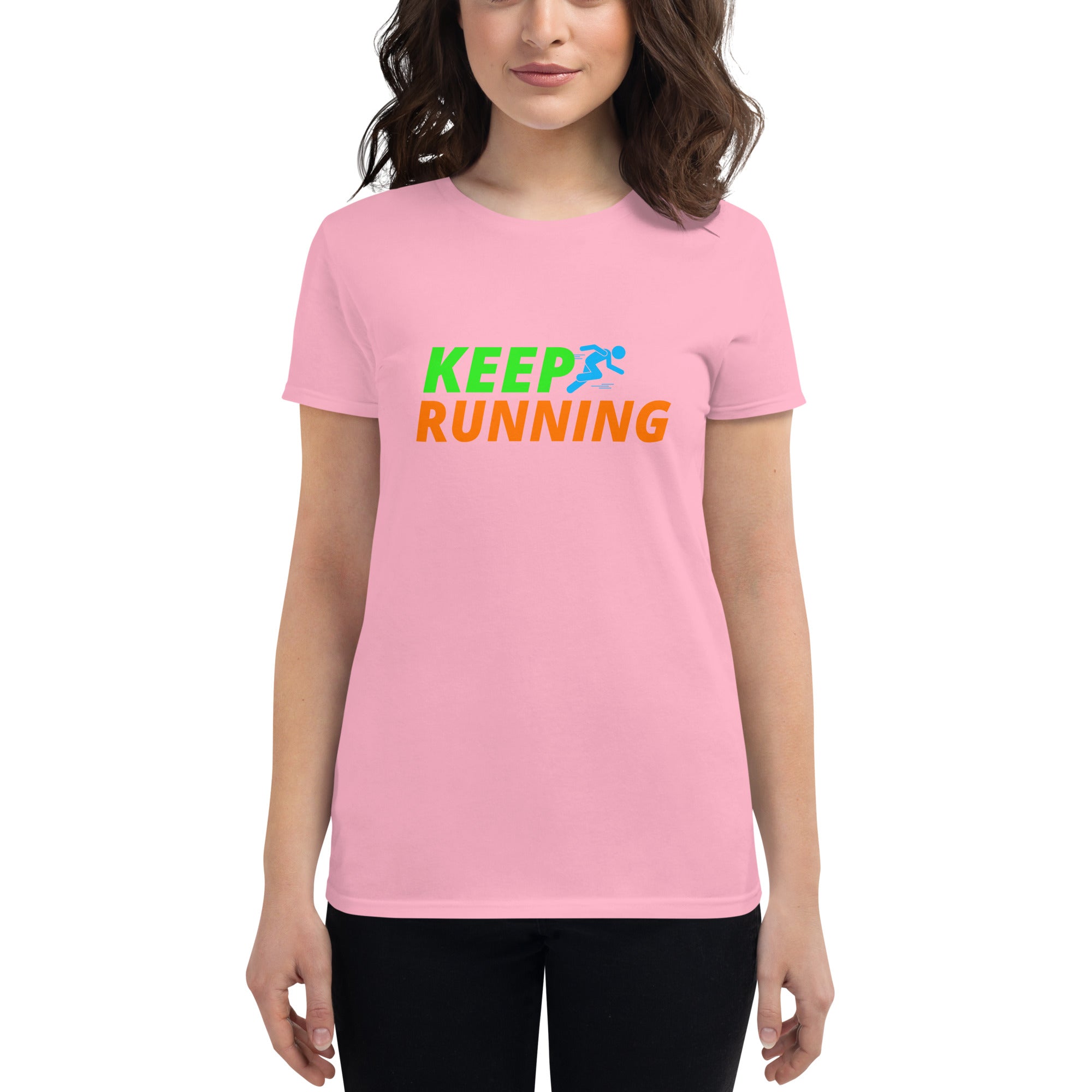 Keep Running Women's Fitted T-Shirt