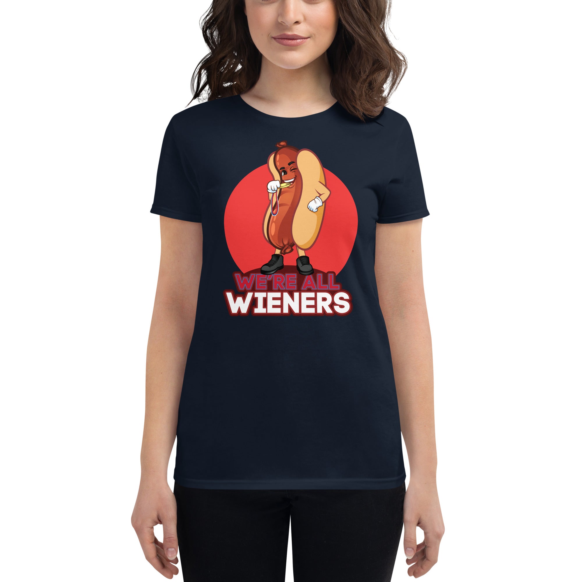 We're All Wiener's Women's Classic T-Shirt - Red