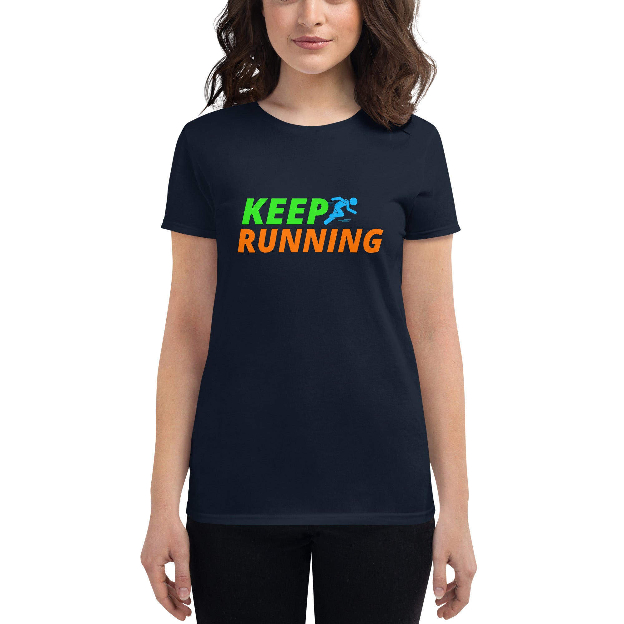 Keep Running Women's Fitted T-Shirt