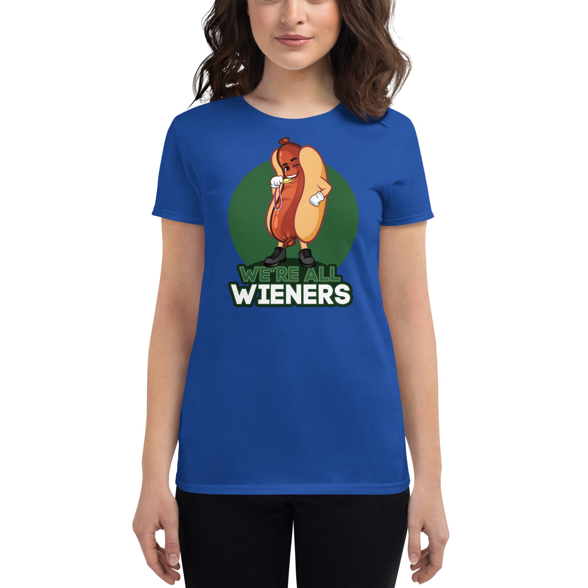 We're All Wieners Women's Classic T-Shirt - Green