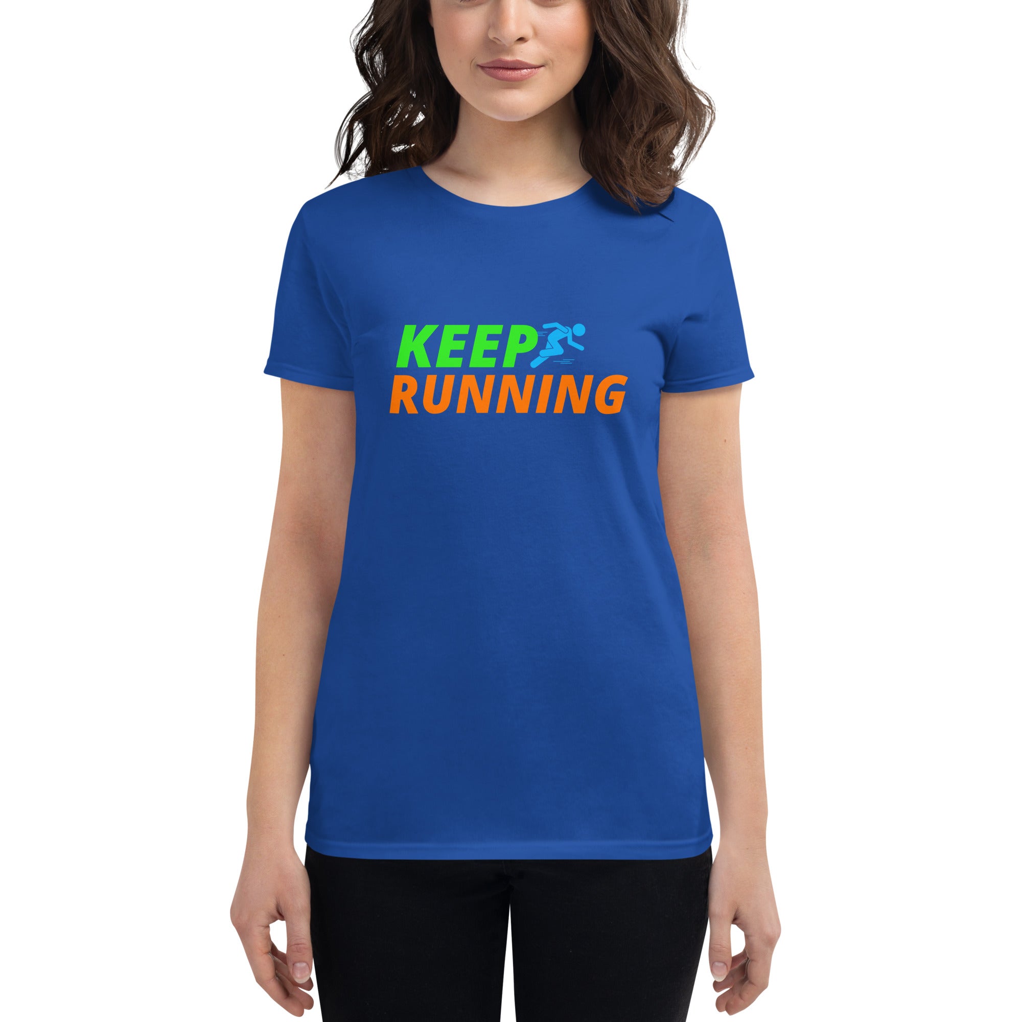 Keep Running Women's Fitted T-Shirt