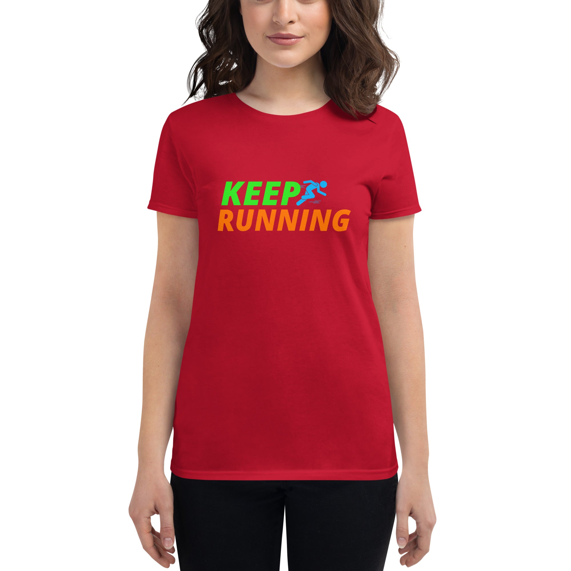 Keep Running Women's Fitted T-Shirt