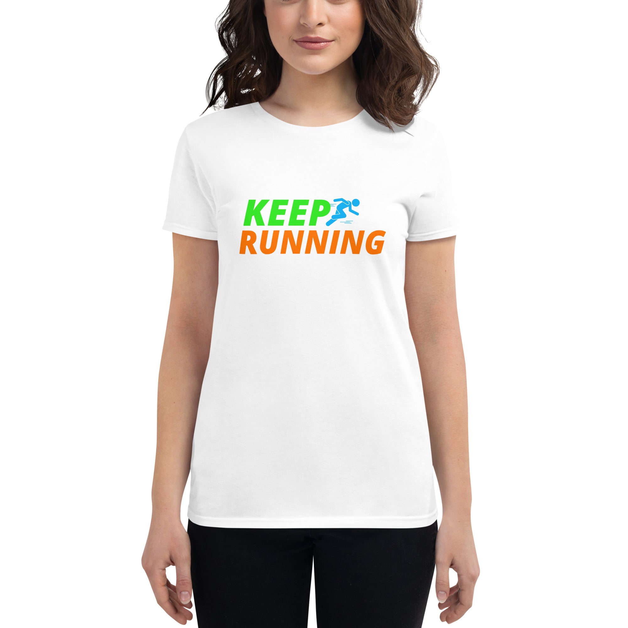 Keep Running Women's Fitted T-Shirt