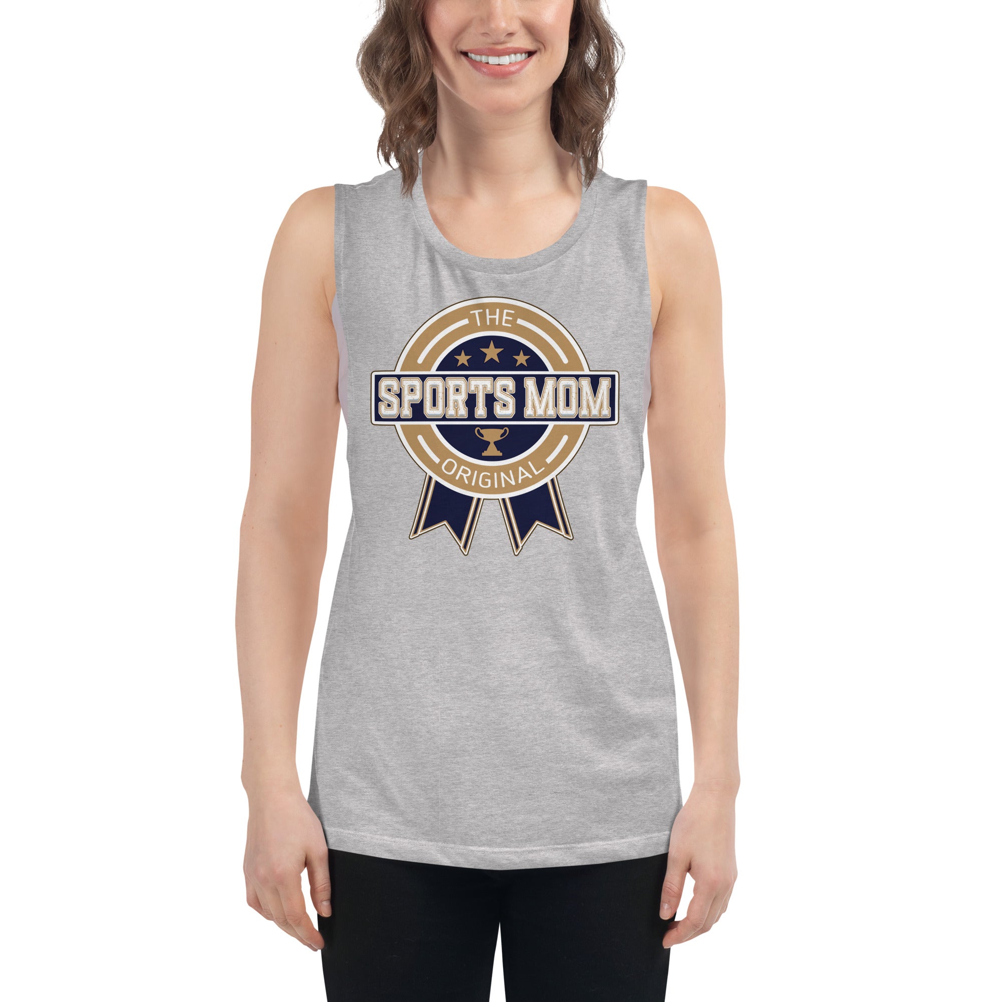 The Original Sports Mom Premium Muscle Away Game Tank