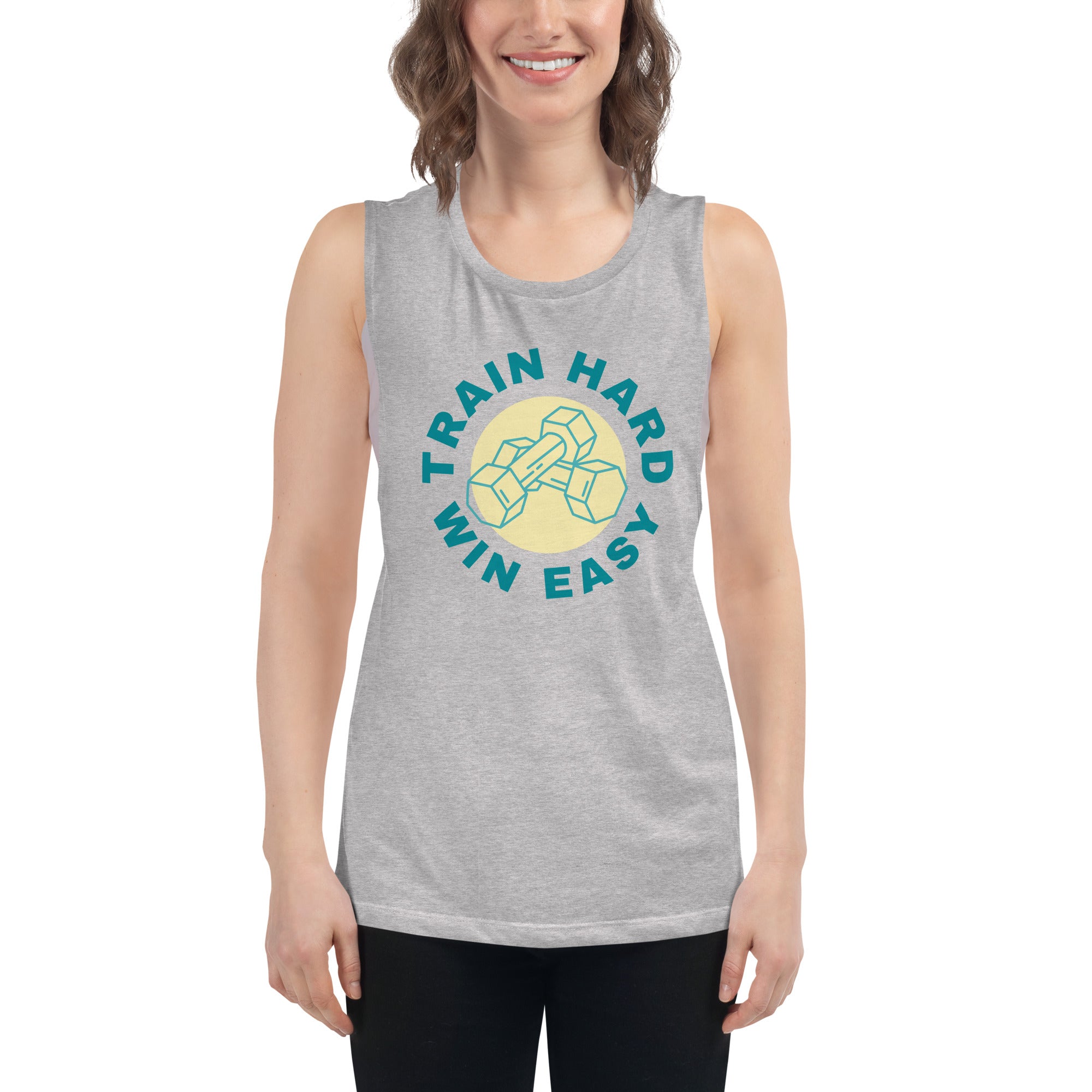 Train Hard Win Easy Women's Muscle Tank