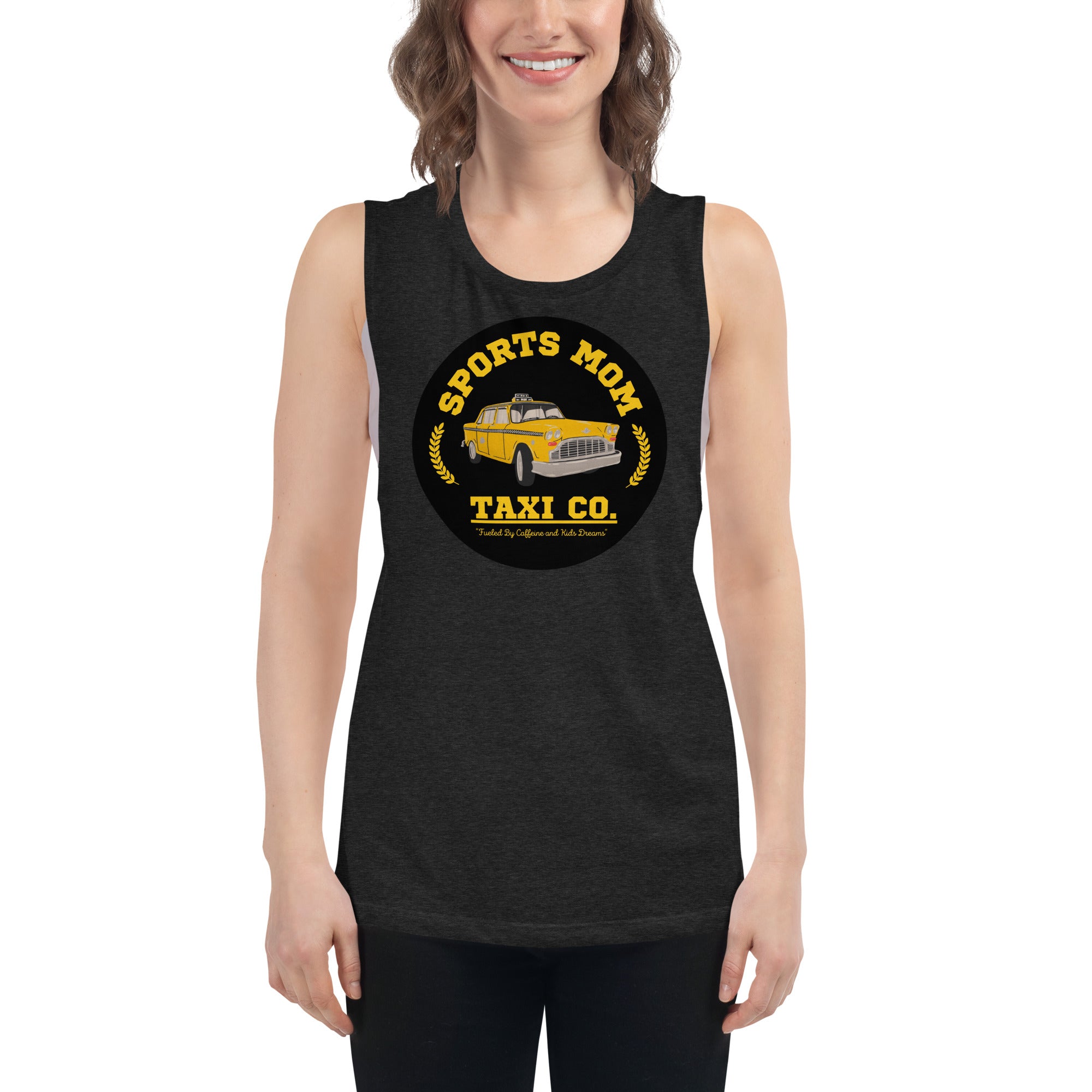 The Sports Mom Taxi Co. Original Muscle Tank