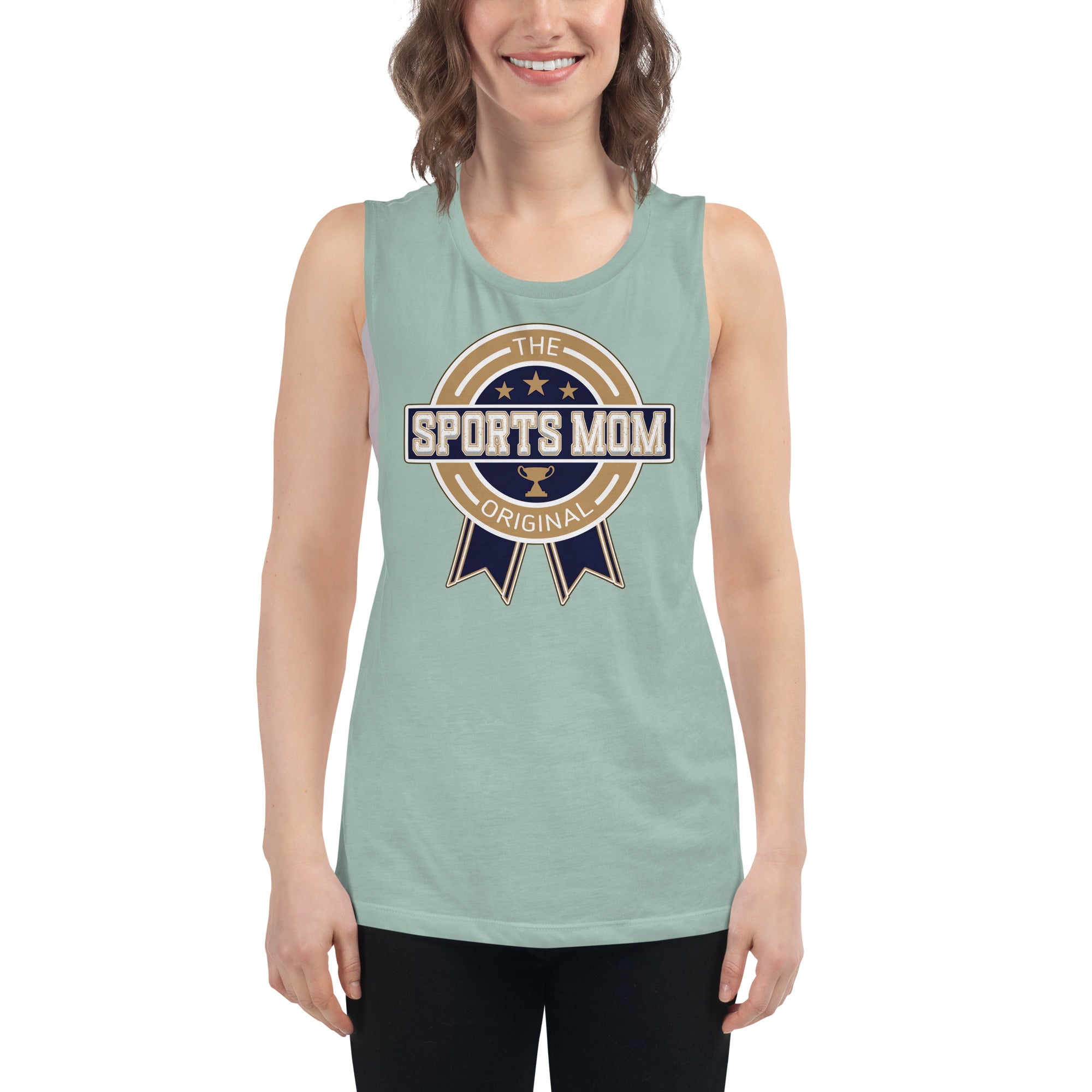 The Original Sports Mom Premium Muscle Away Game Tank