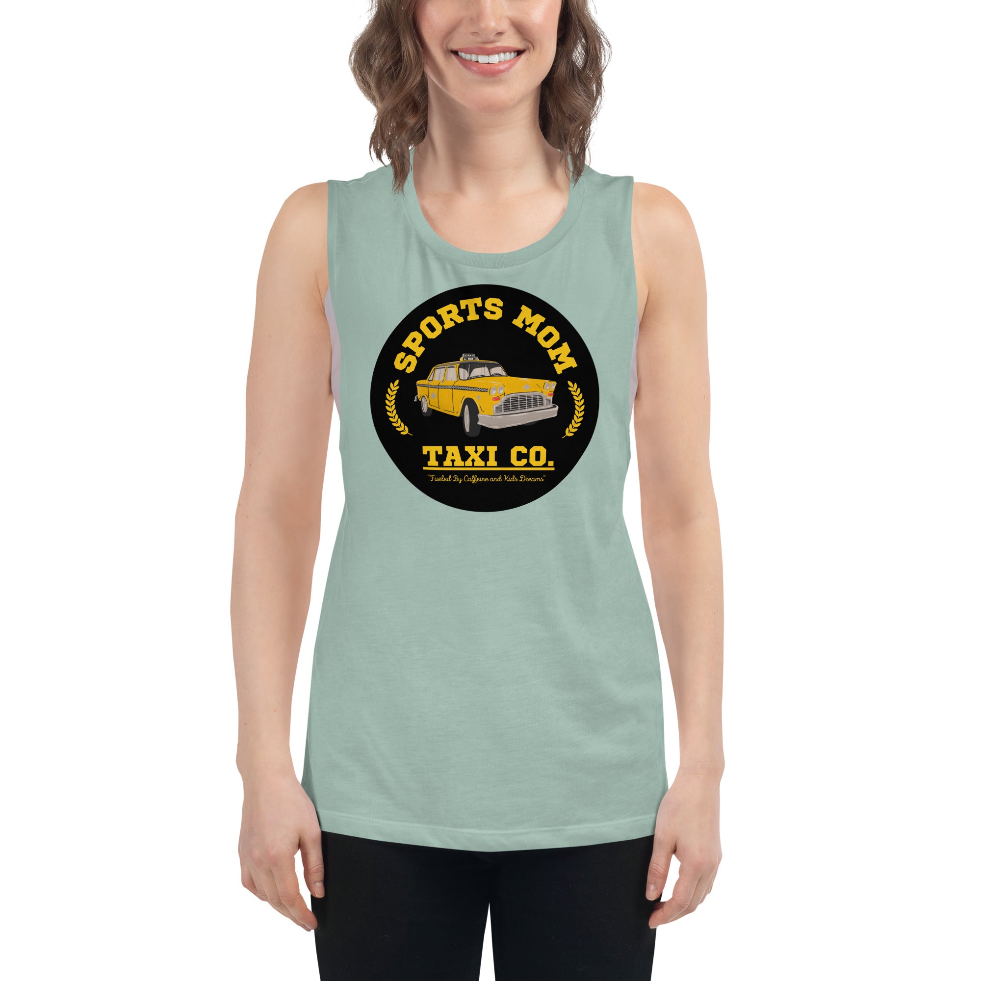 The Sports Mom Taxi Co. Original Muscle Tank