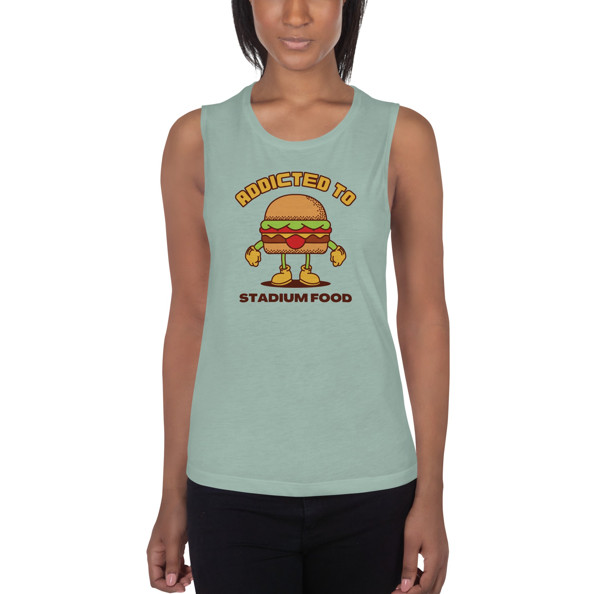 Addicted To Stadium Food Women's Muscle Tank