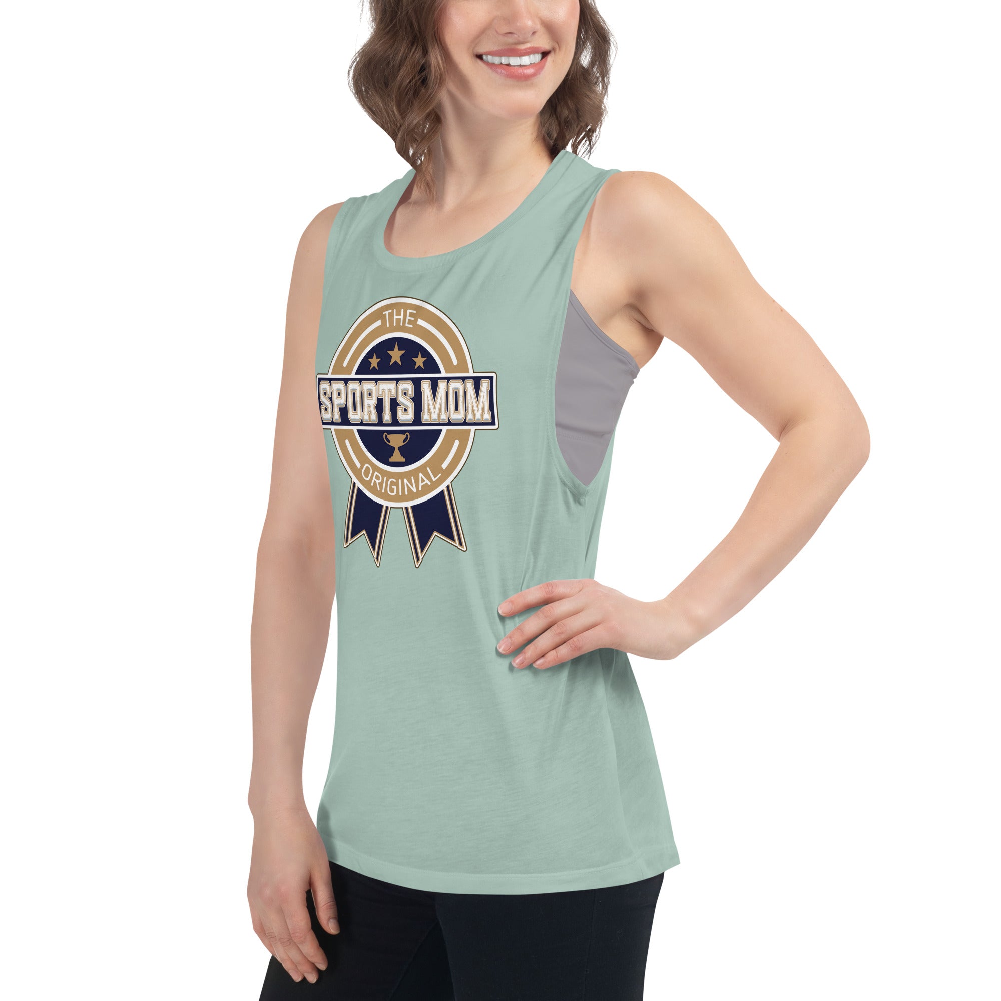 The Original Sports Mom Premium Muscle Away Game Tank