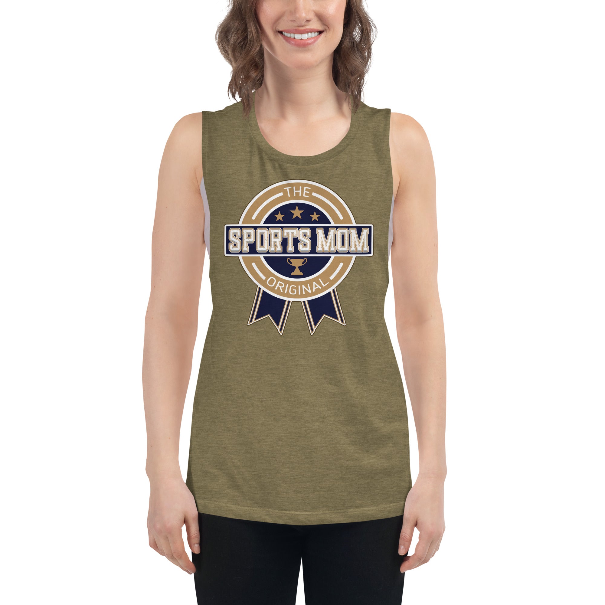 The Original Sports Mom Premium Muscle Away Game Tank