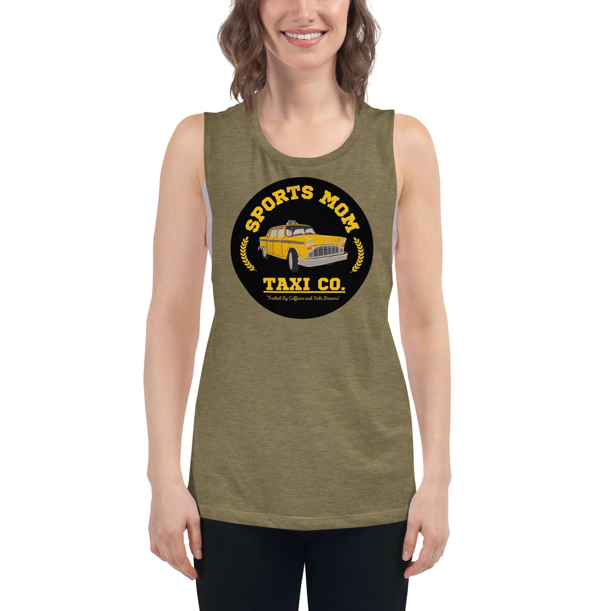 The Sports Mom Taxi Co. Original Muscle Tank