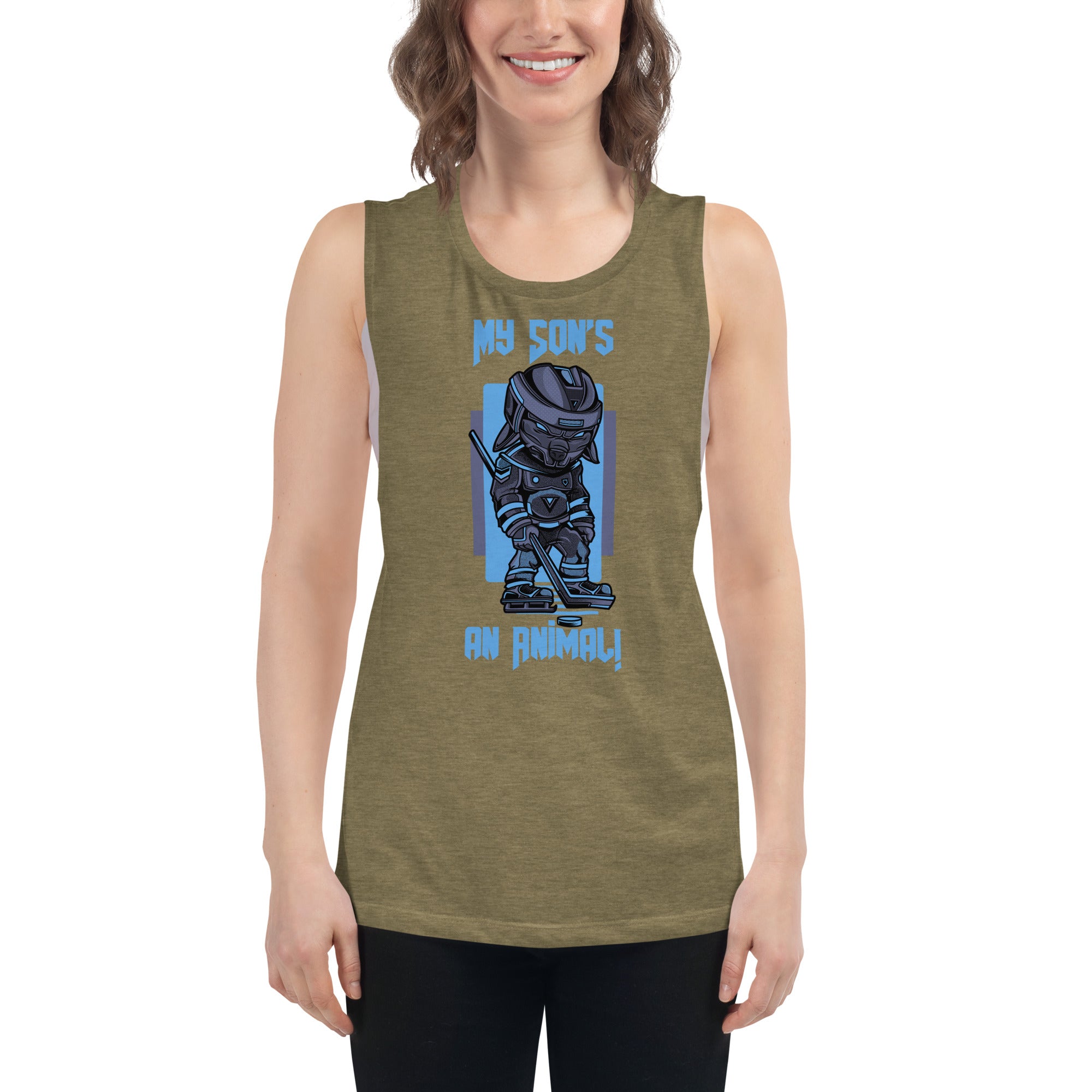 My Son's An Animal Women's Muscle Tank