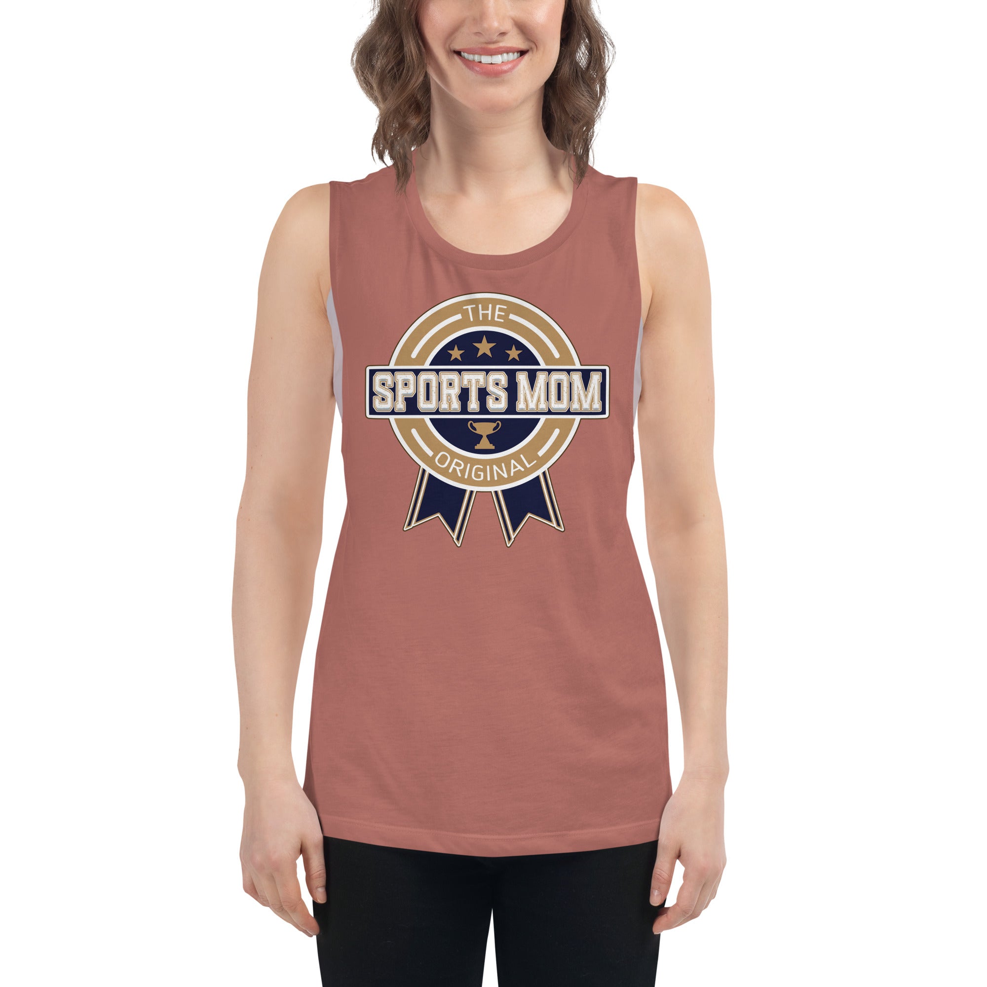 The Original Sports Mom Premium Muscle Away Game Tank