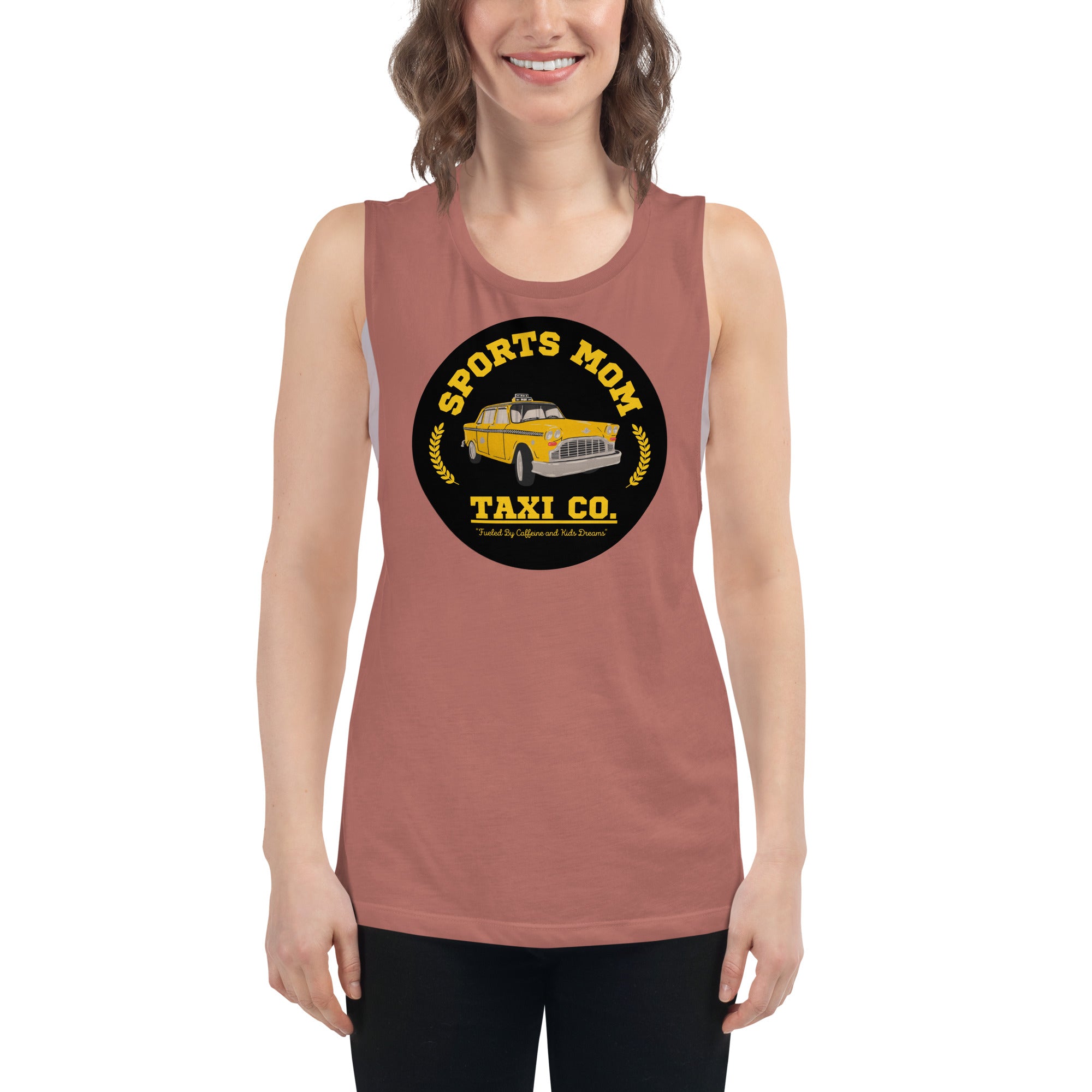 The Sports Mom Taxi Co. Original Muscle Tank