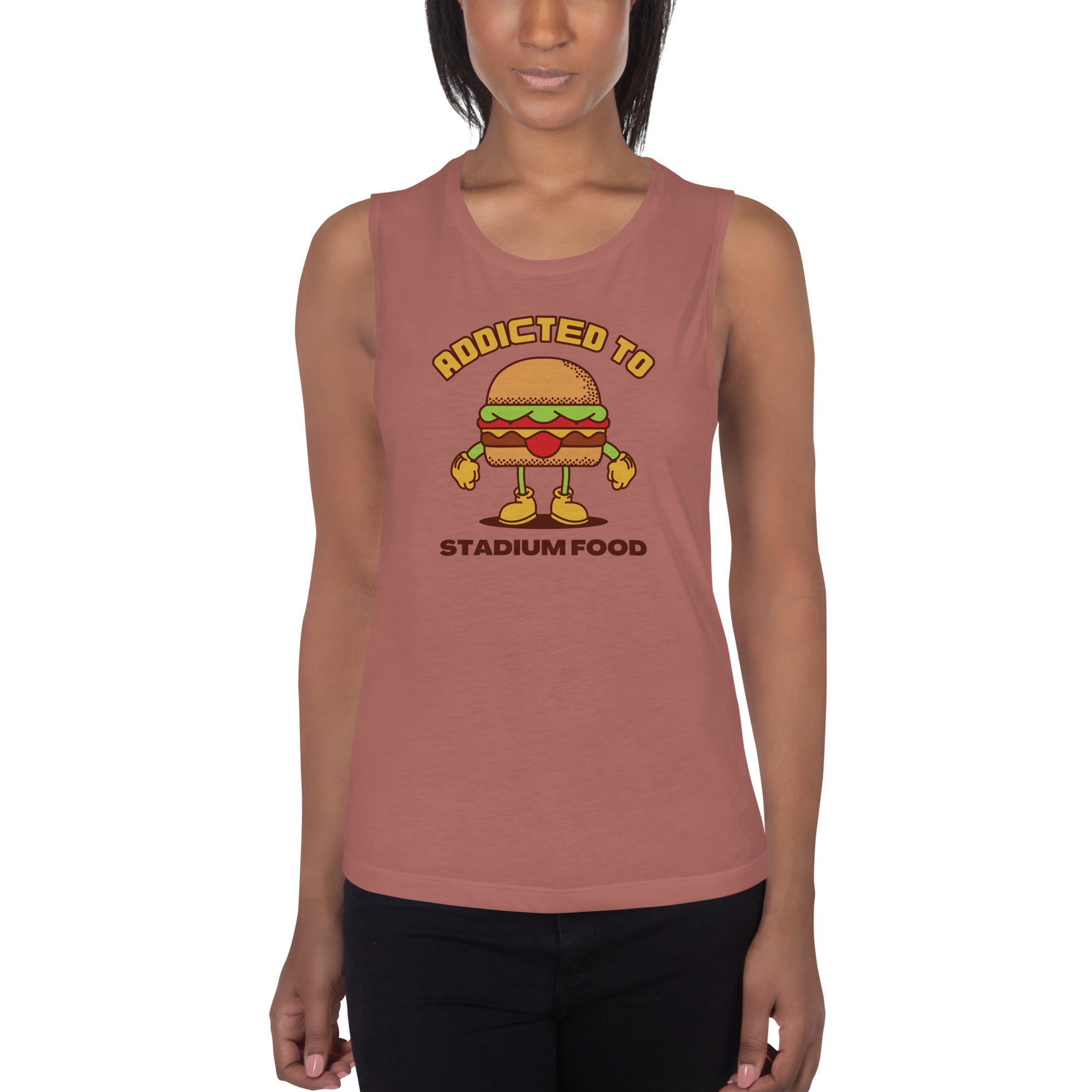 Addicted To Stadium Food Women's Muscle Tank