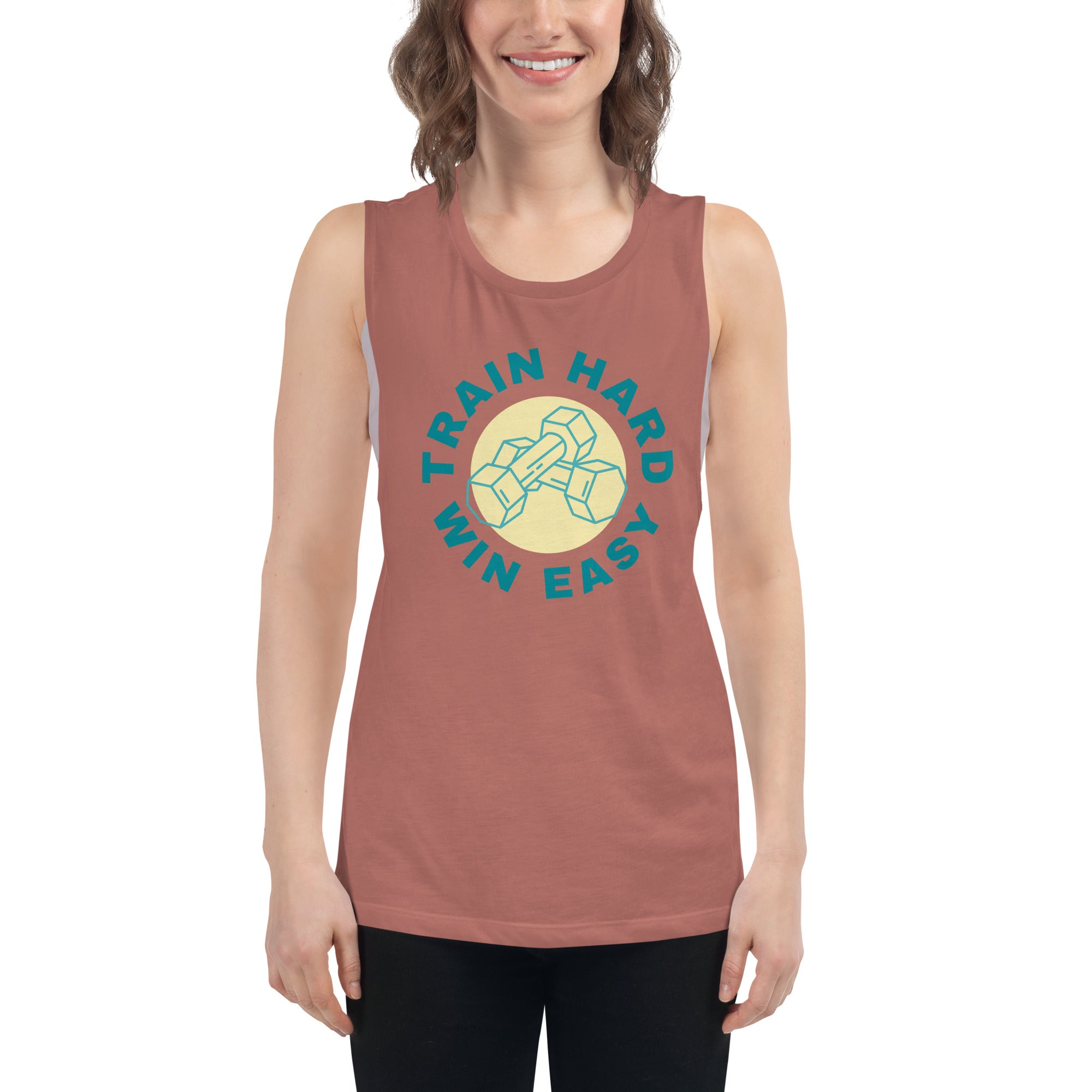 Train Hard Win Easy Women's Muscle Tank