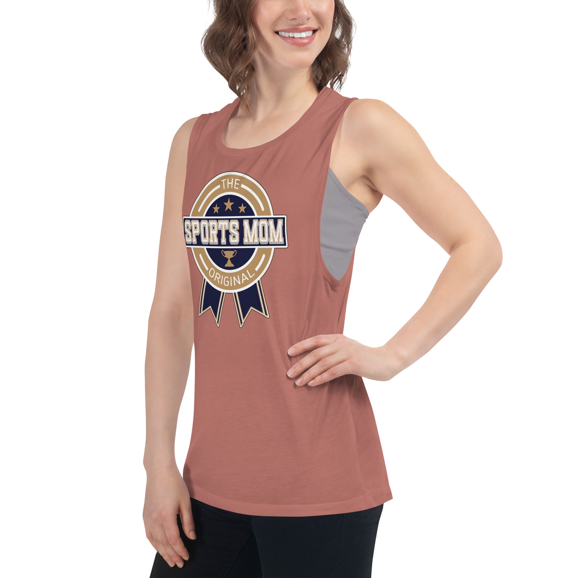 The Original Sports Mom Premium Muscle Away Game Tank