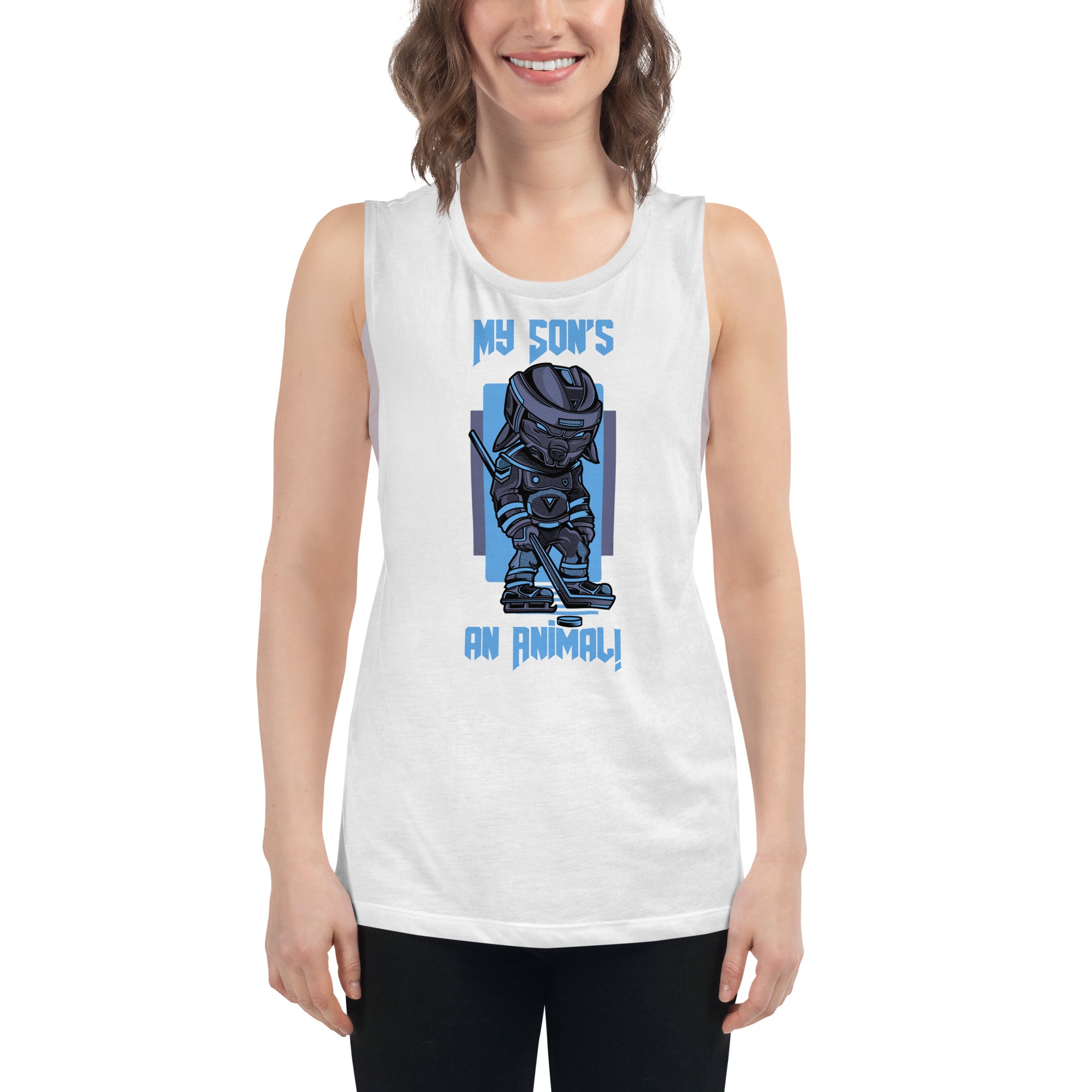 My Son's An Animal Women's Muscle Tank