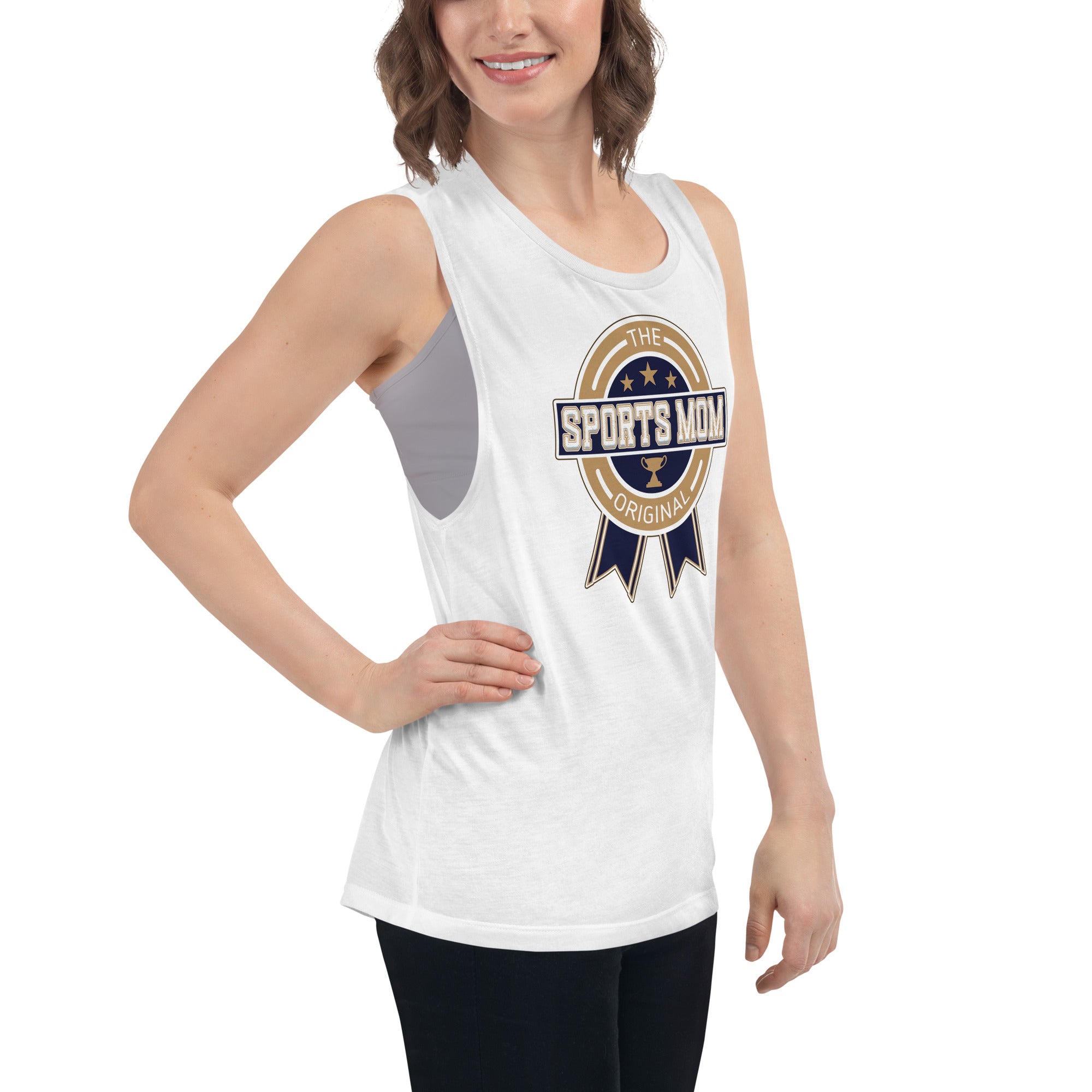 The Original Sports Mom Premium Muscle Away Game Tank