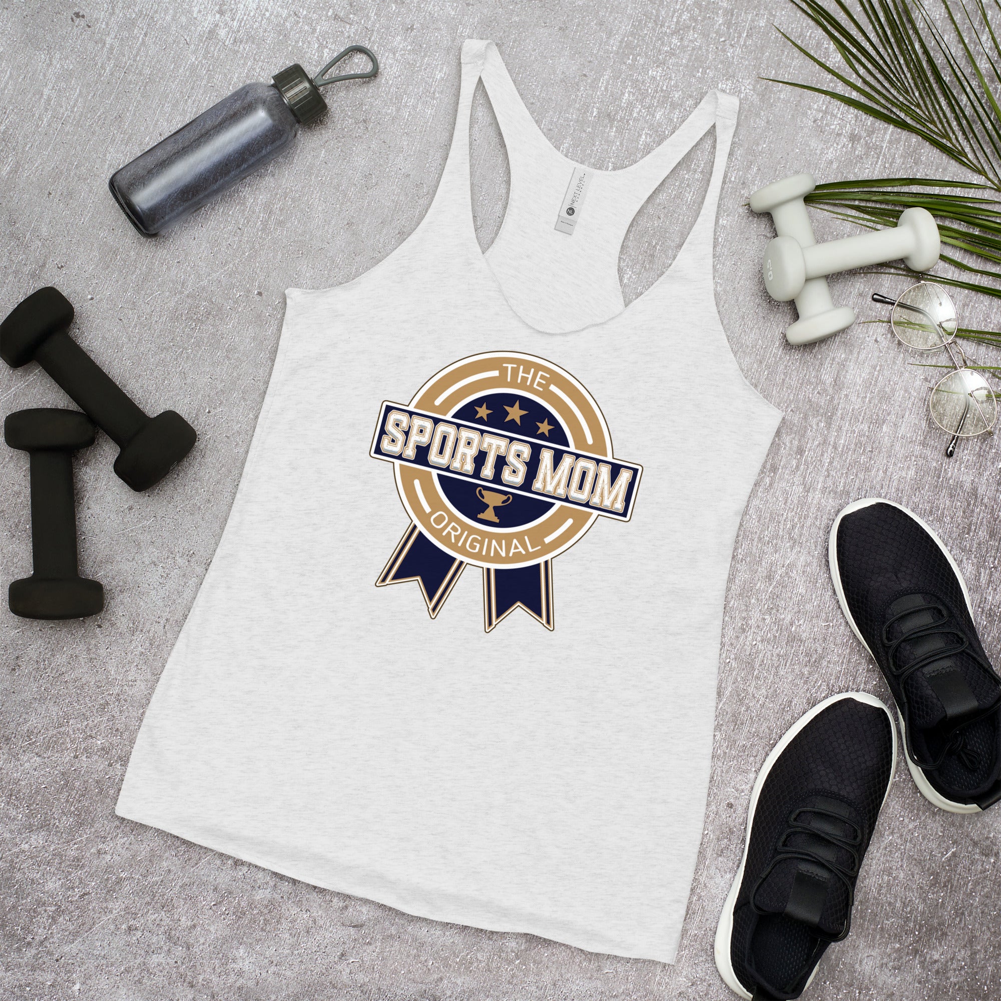 The Original Sports Mom Racerback Away Game Tank