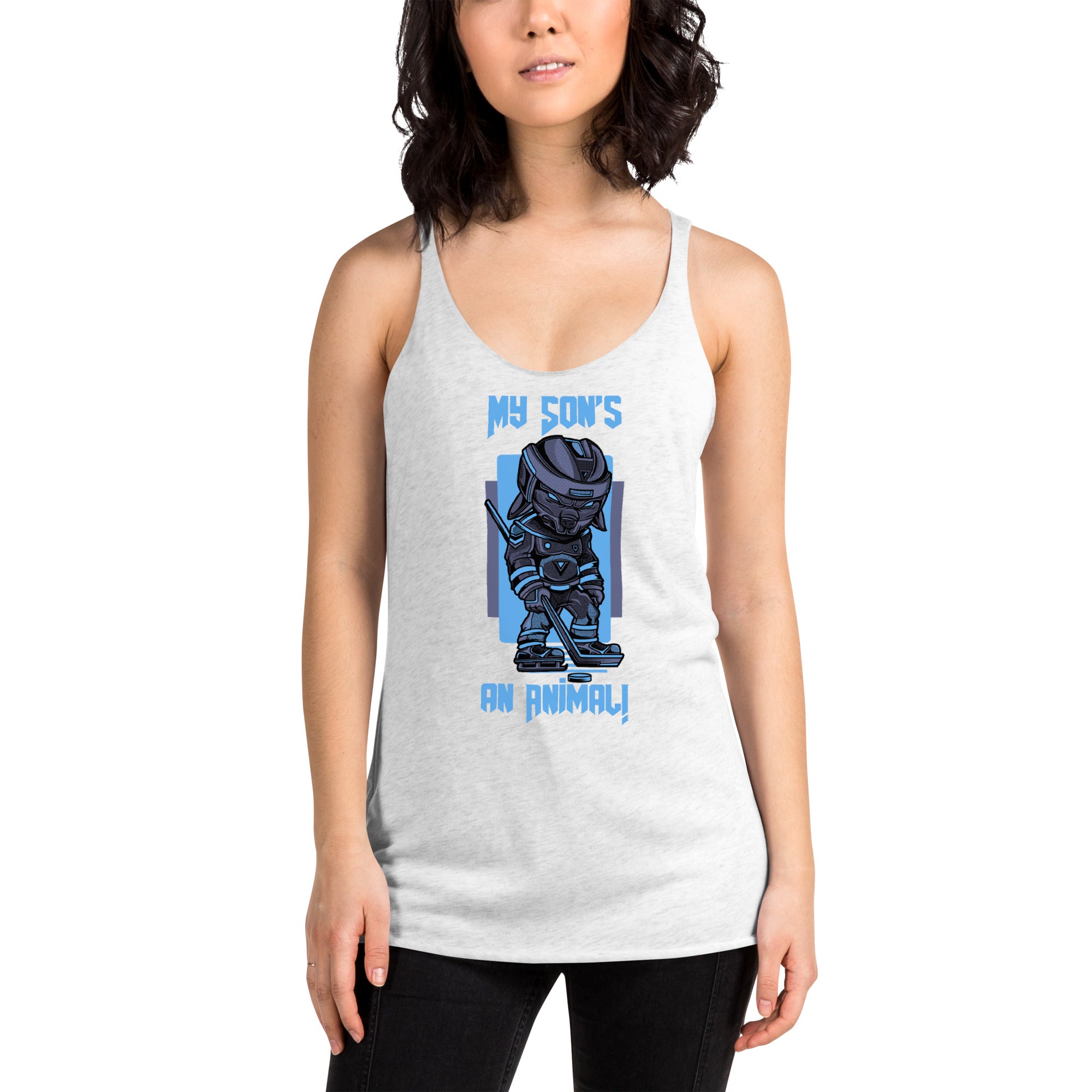 My Son's An Animal Women's Racerback Tank