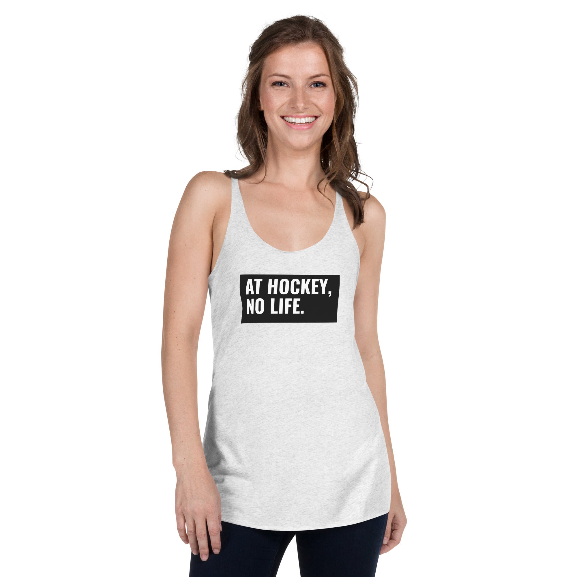 At Hockey, No Life Women's Racerback Tank
