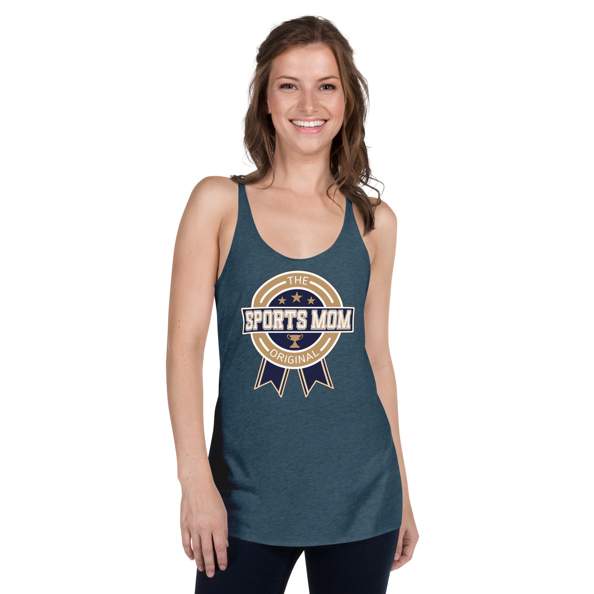 The Original Sports Mom Racerback Away Game Tank
