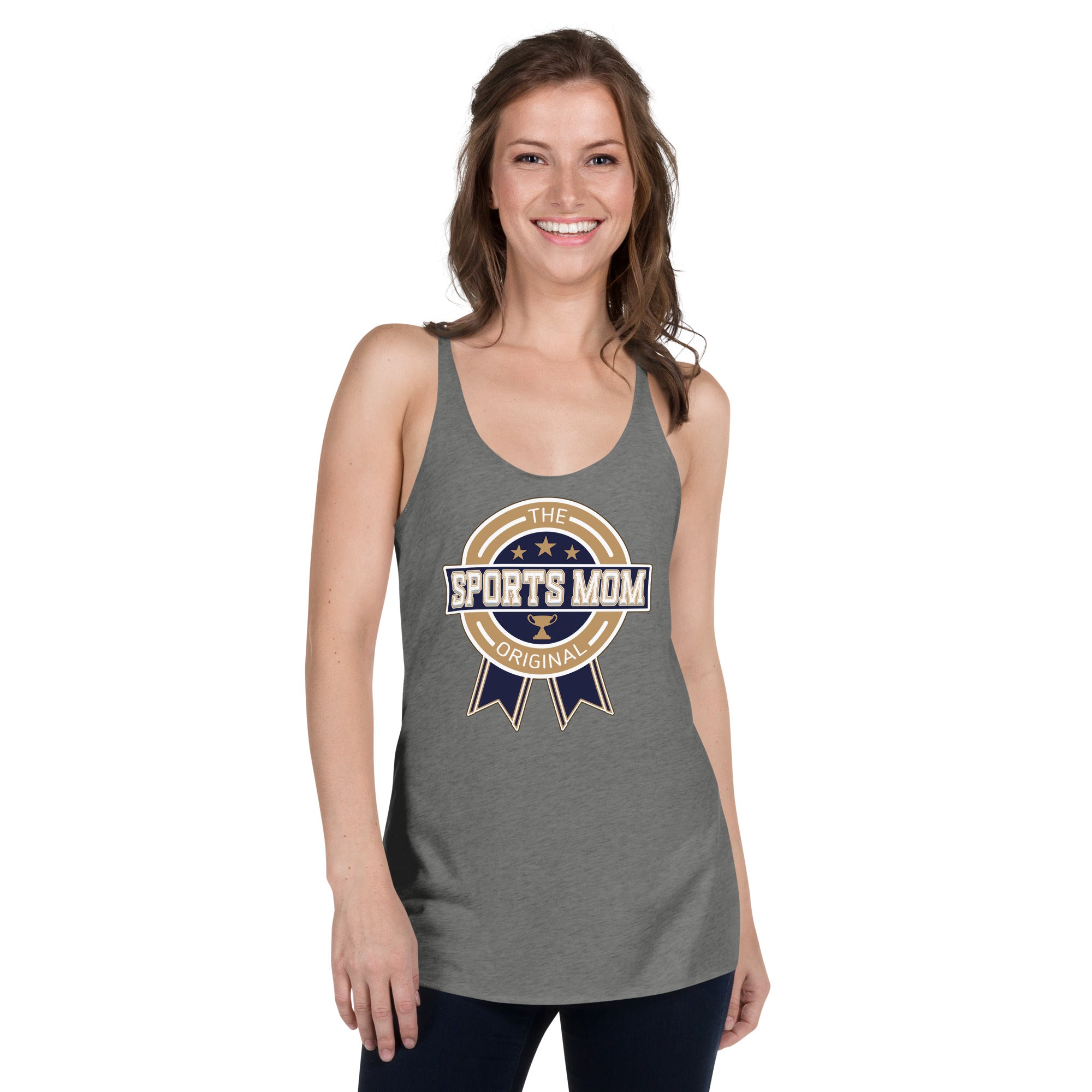 The Original Sports Mom Racerback Away Game Tank