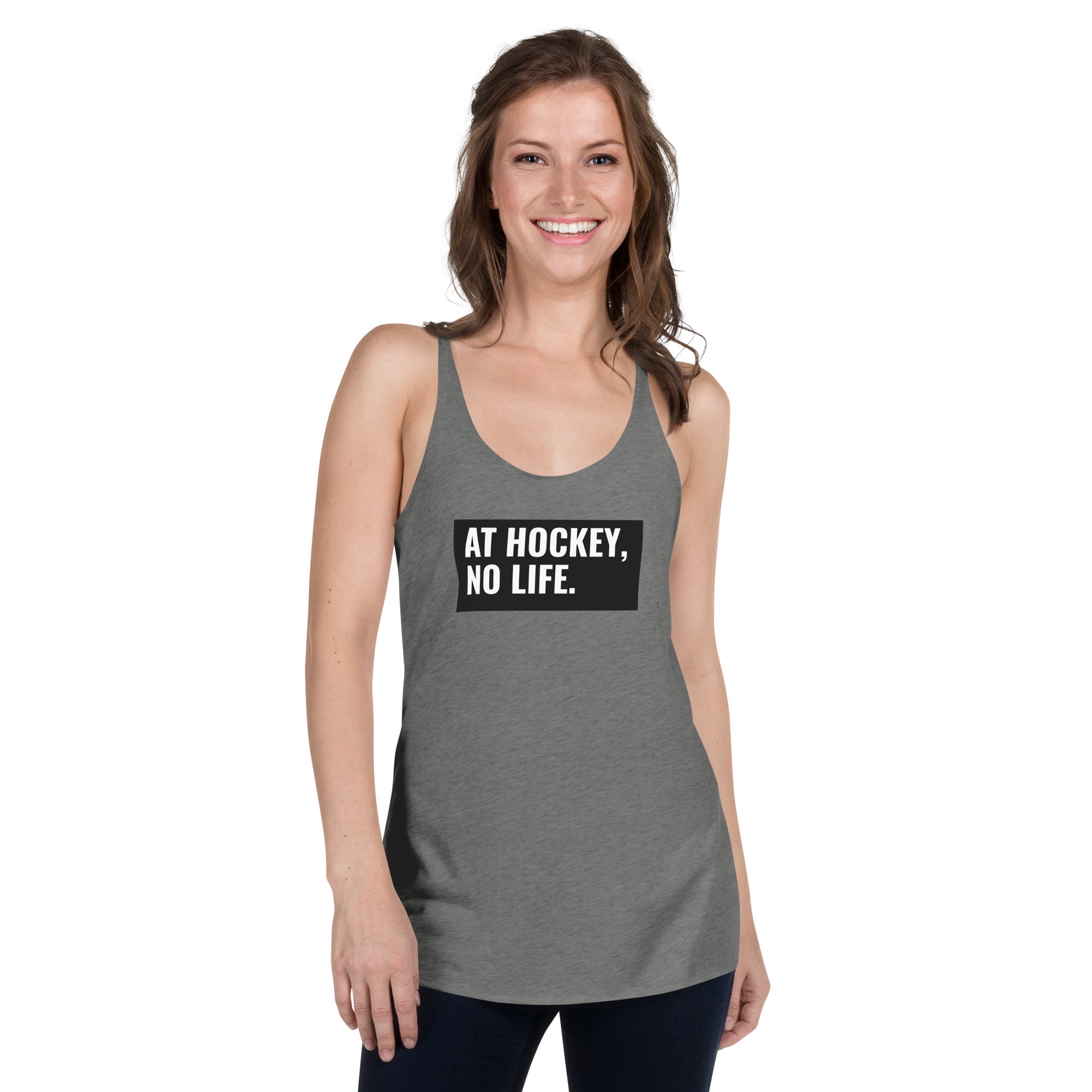 At Hockey, No Life Women's Racerback Tank