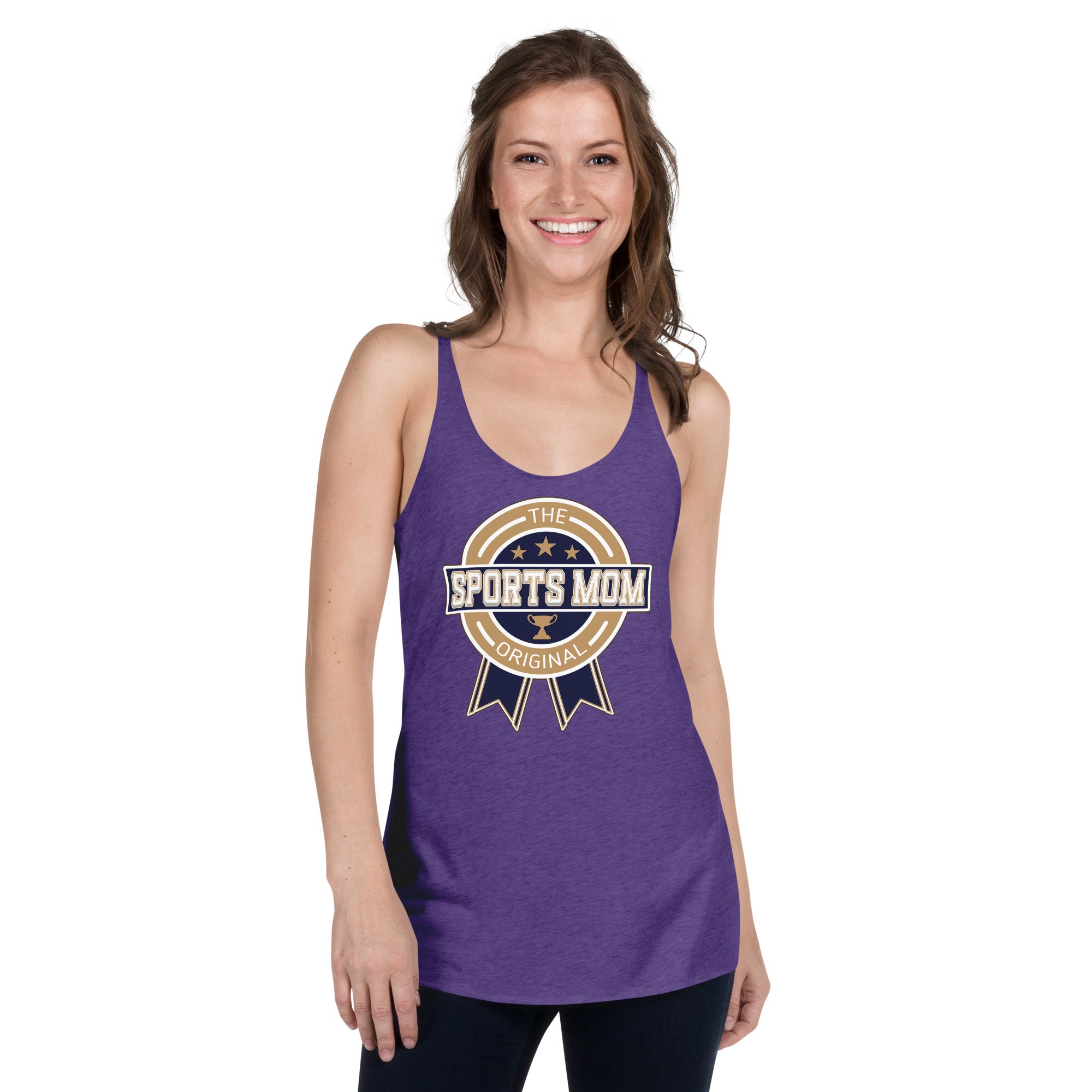 The Original Sports Mom Racerback Away Game Tank