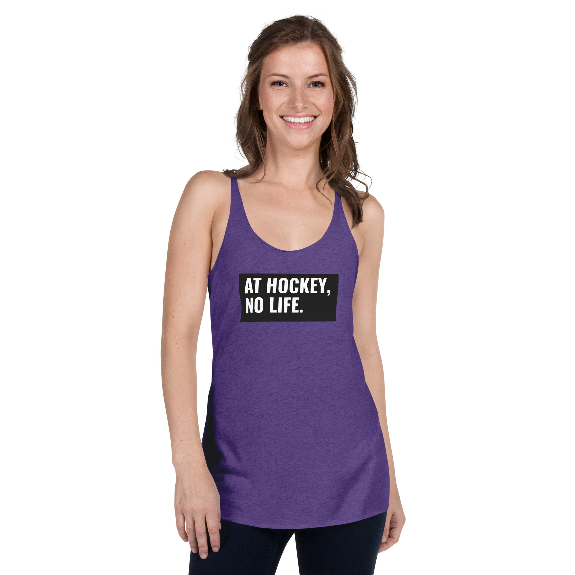 At Hockey, No Life Women's Racerback Tank