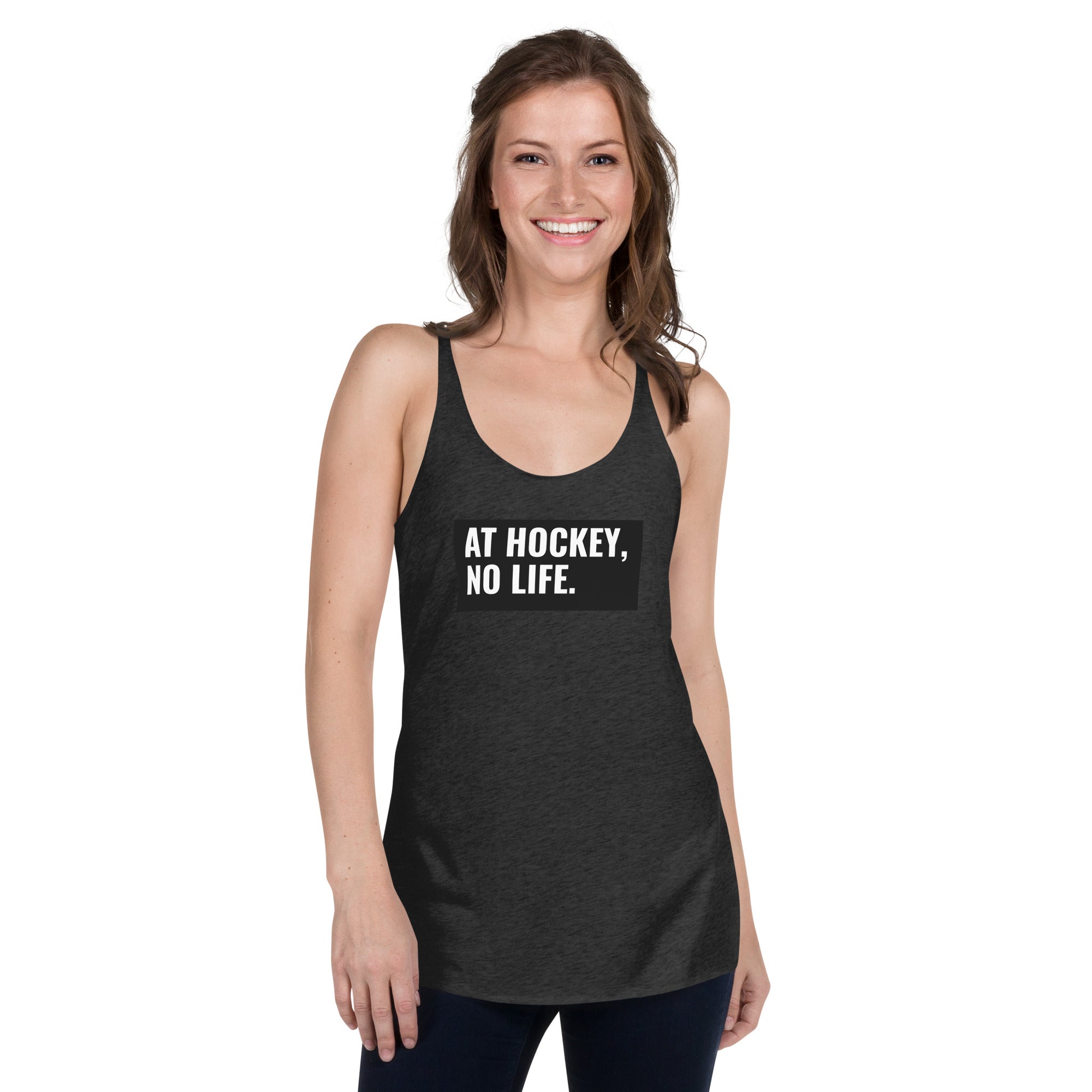 At Hockey, No Life Women's Racerback Tank