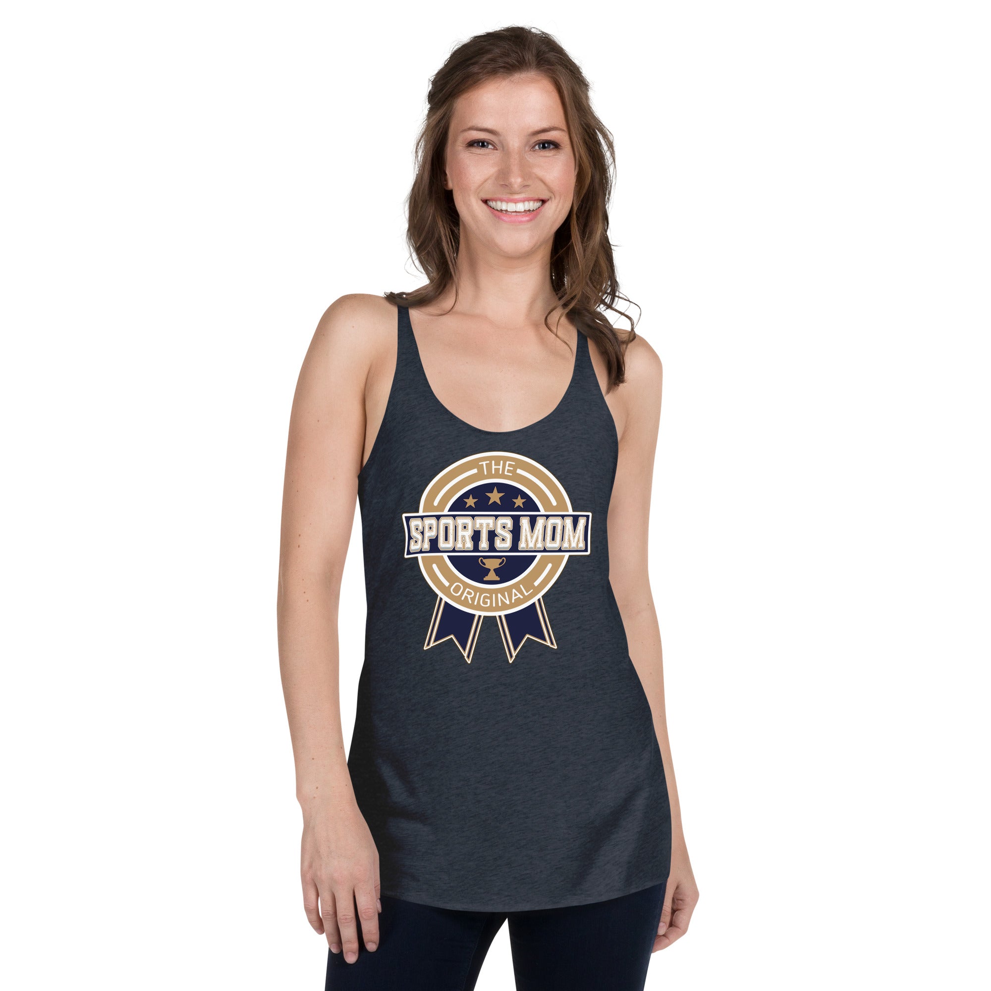 The Original Sports Mom Racerback Away Game Tank