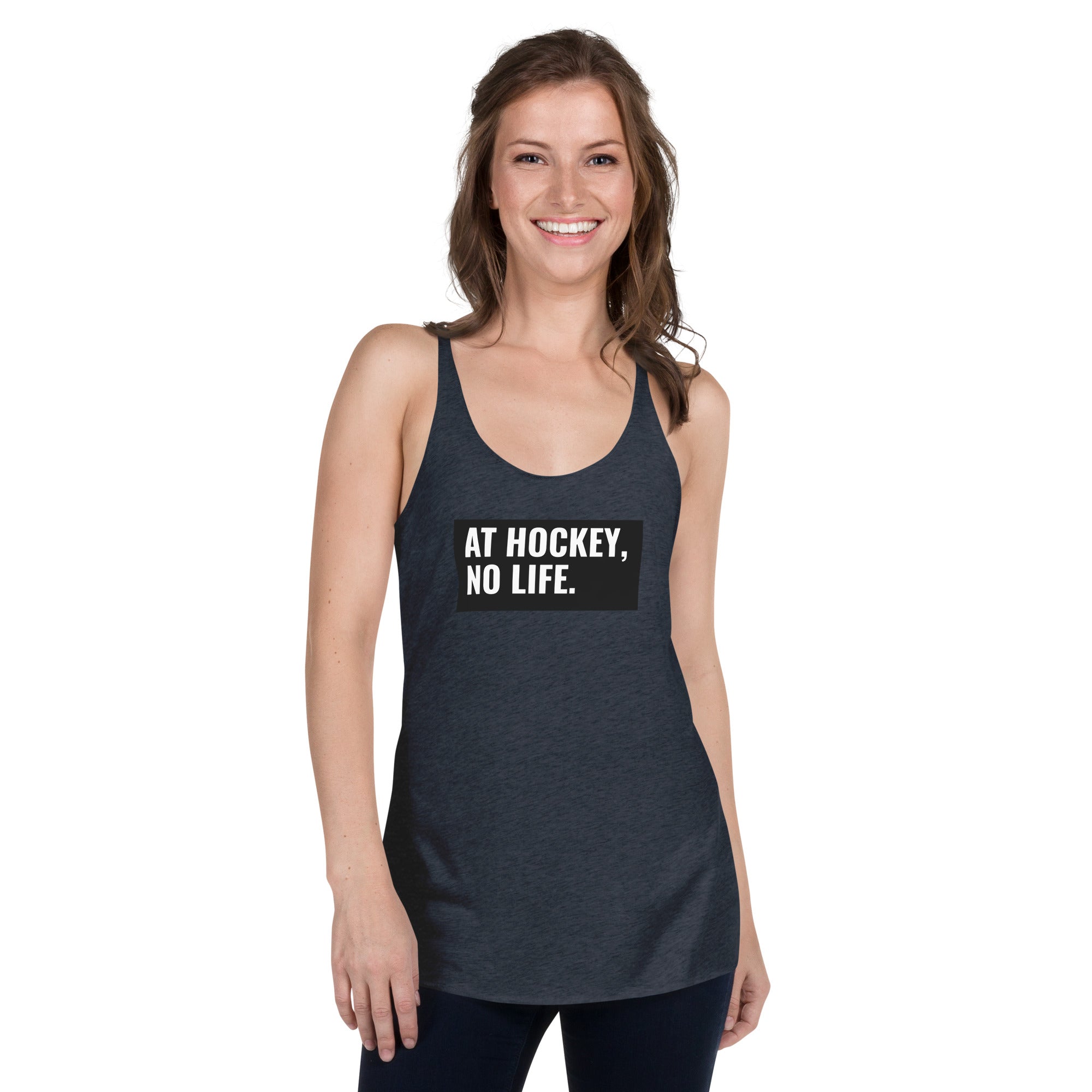 At Hockey, No Life Women's Racerback Tank